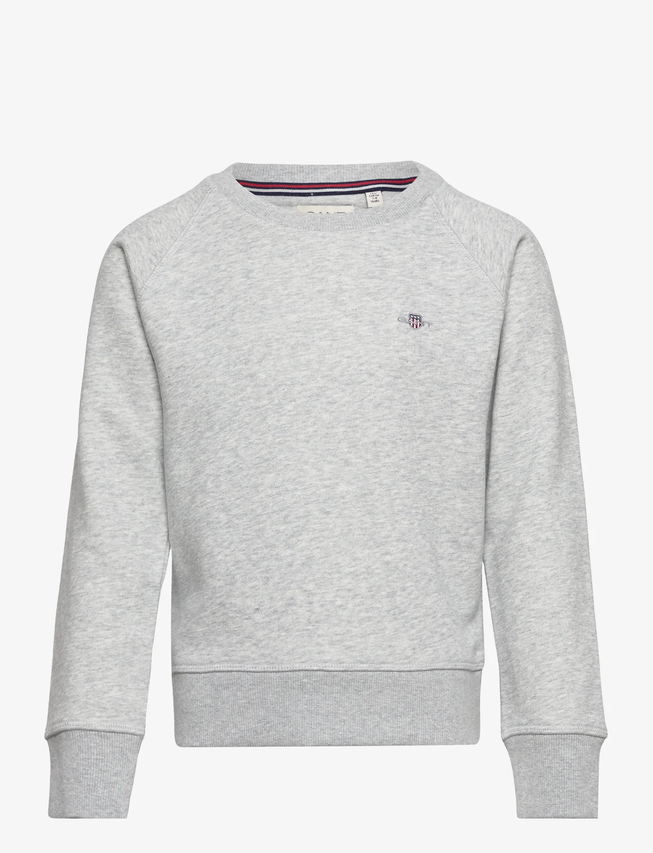 GANT - SHIELD C-NECK - sweatshirts - light grey melange - 0