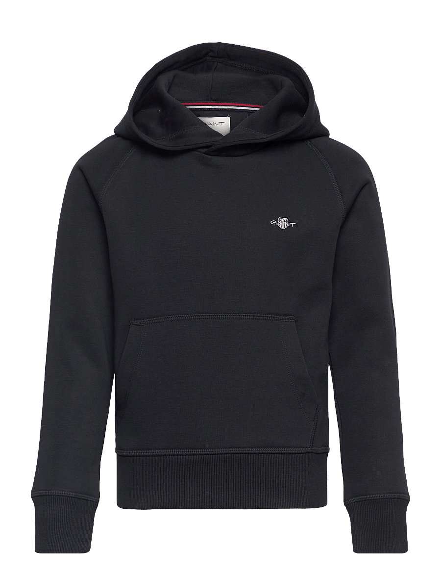 Gant - SHIELD HOODIE - kapuzenpullover - black - 0