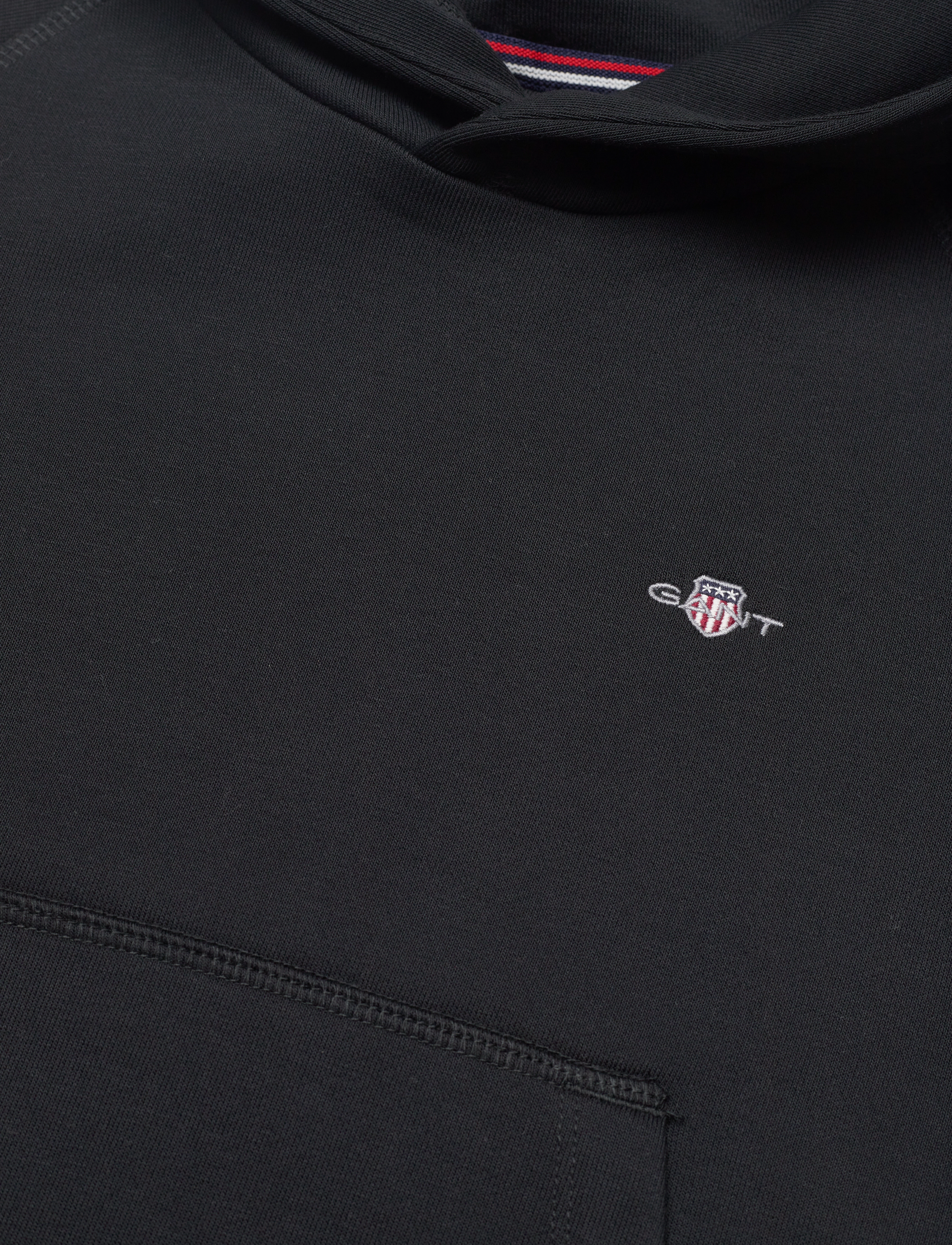 Gant - SHIELD HOODIE - kapuzenpullover - black - 2