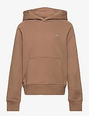 GANT - SHIELD HOODIE - hoodies - cocoa brown - 0