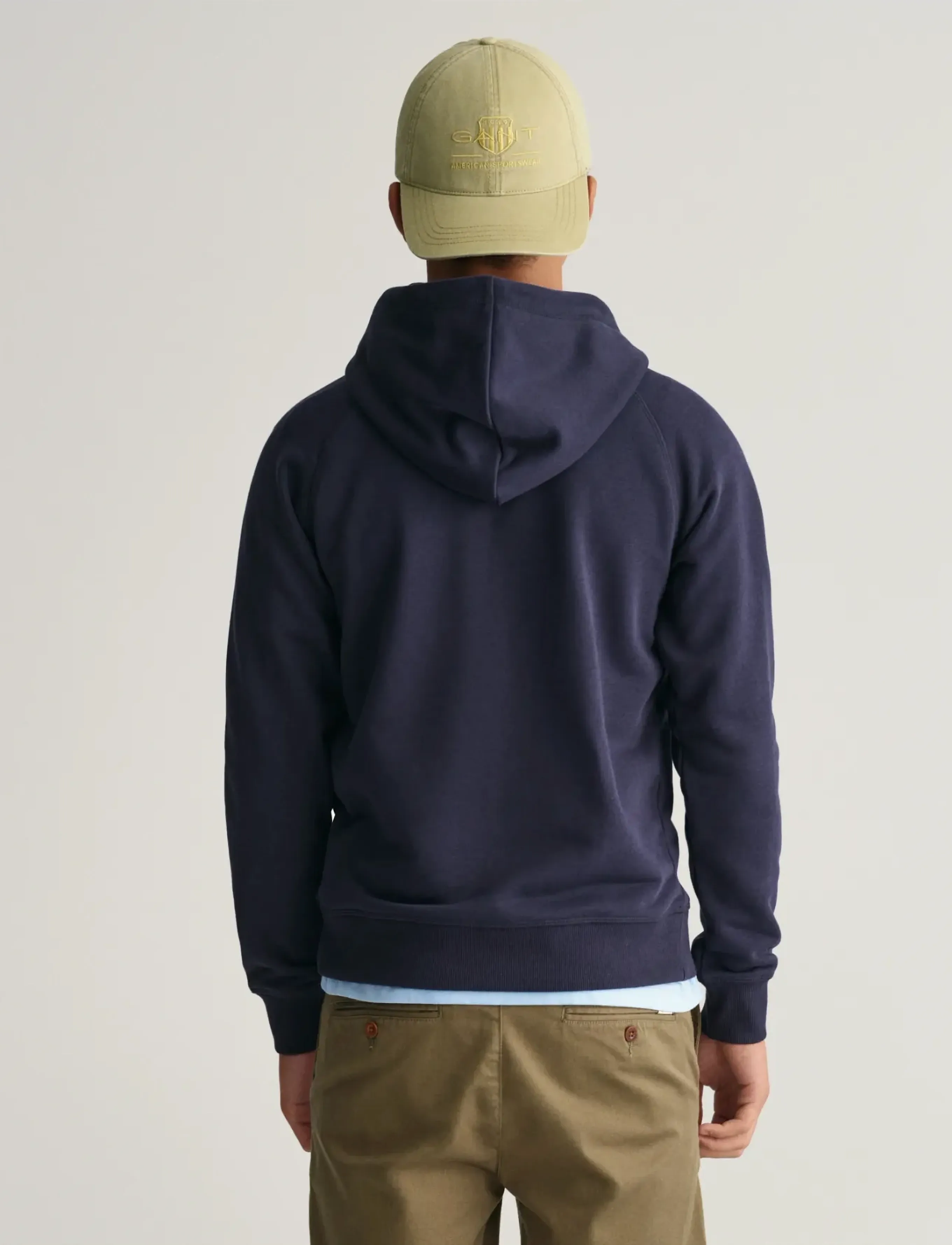 Gant - SHIELD HOODIE - hoodies - evening blue - 3