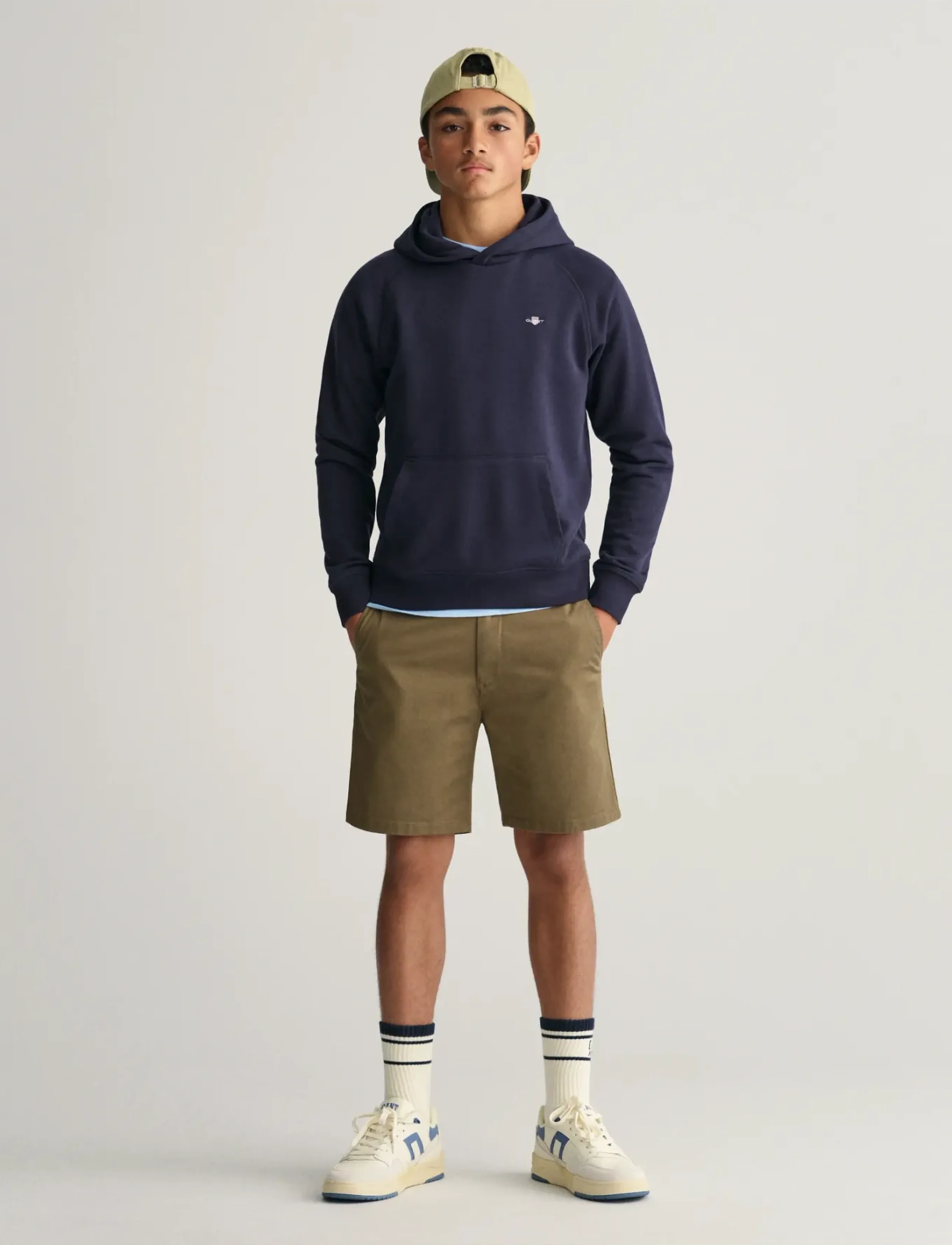 Gant - SHIELD HOODIE - hoodies - evening blue - 5