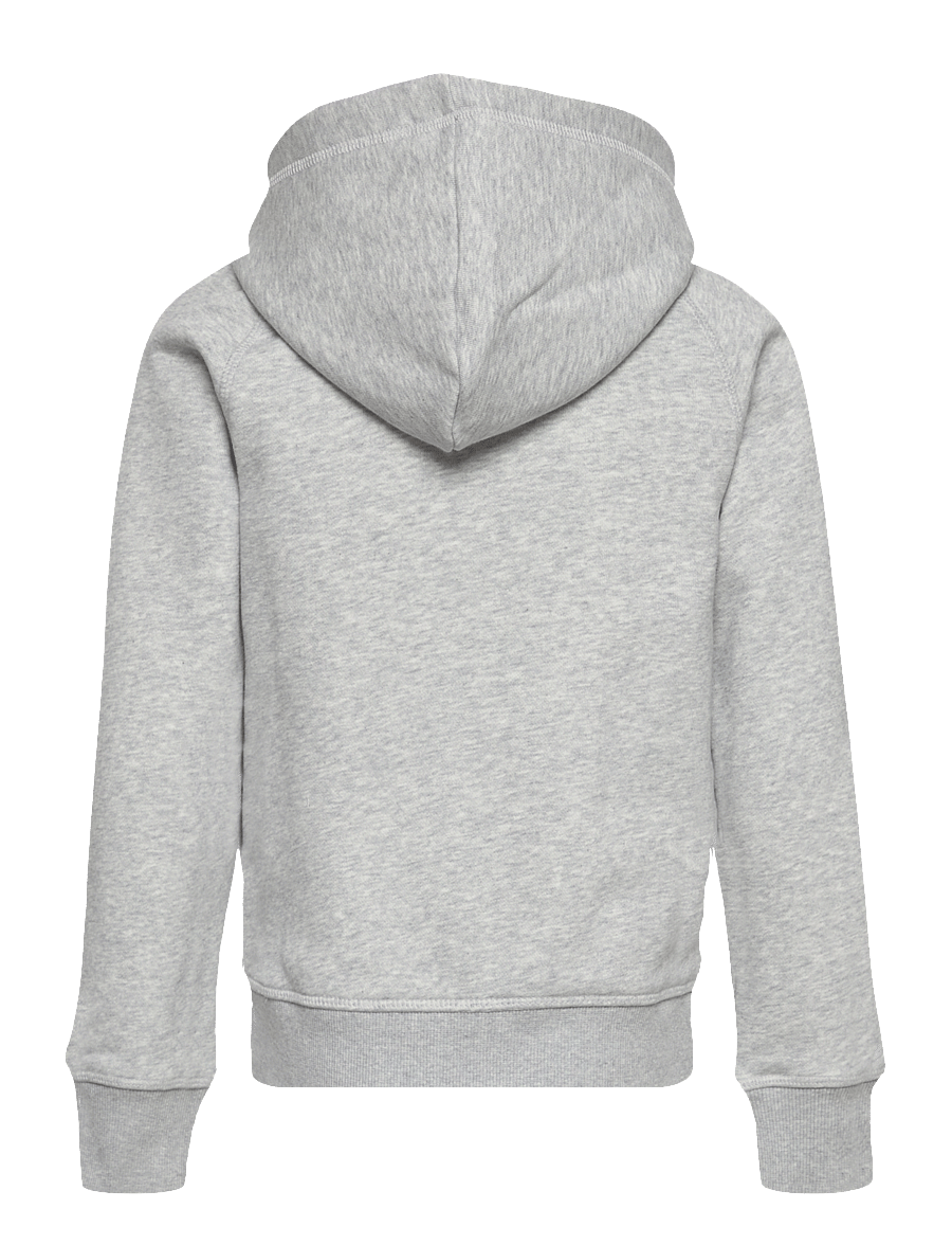 Gant - SHIELD HOODIE - kapuzenpullover - light grey melange - 2