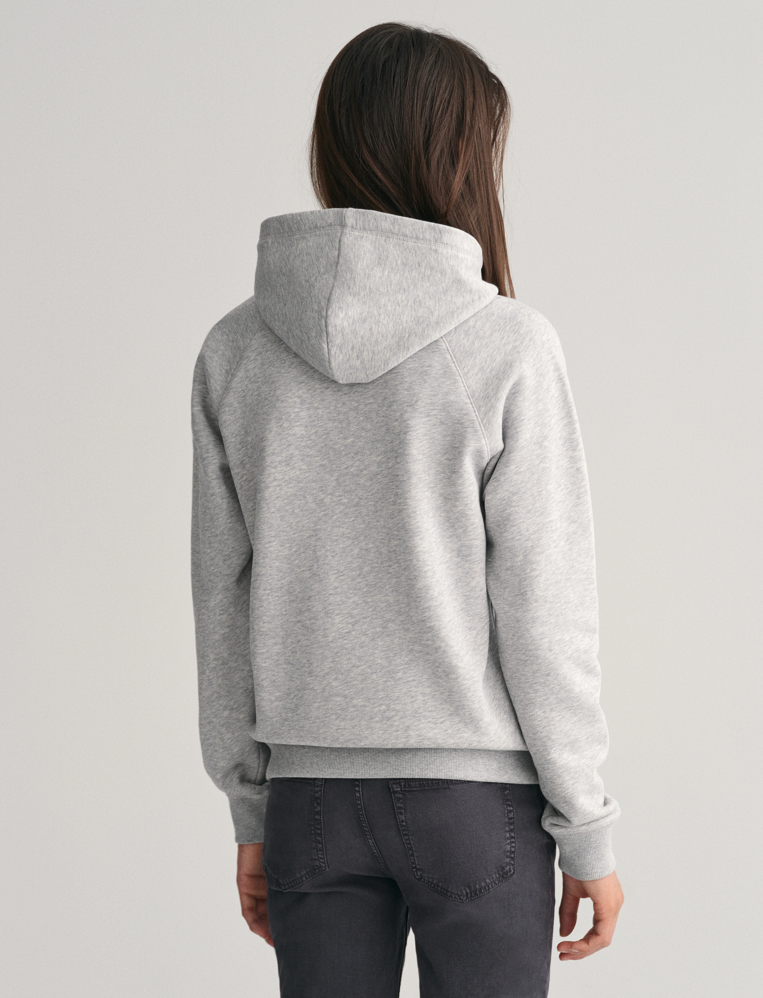 Gant - SHIELD HOODIE - hoodies - light grey melange - 3