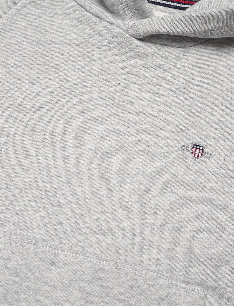 GANT - SHIELD HOODIE - kapuzenpullover - light grey melange - 5