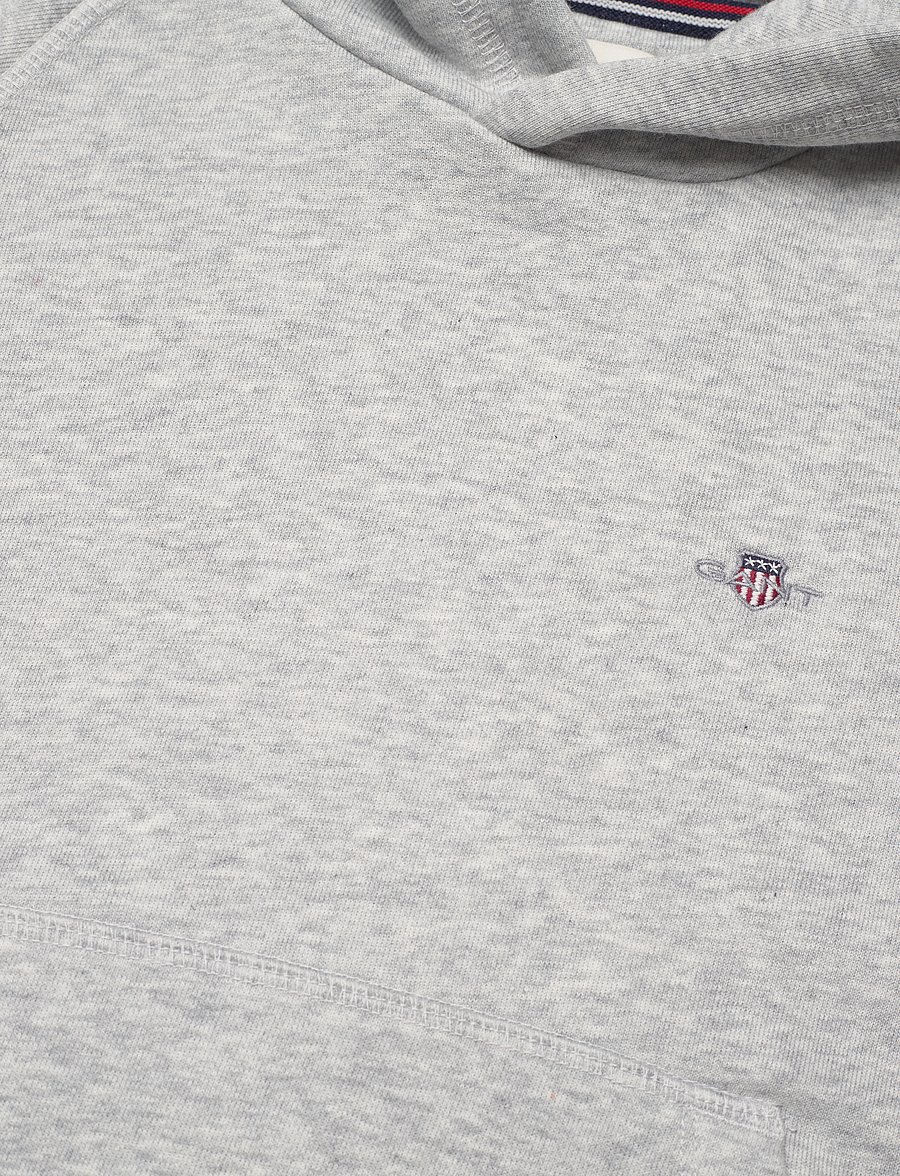 Gant - SHIELD HOODIE - kapuzenpullover - light grey melange - 5