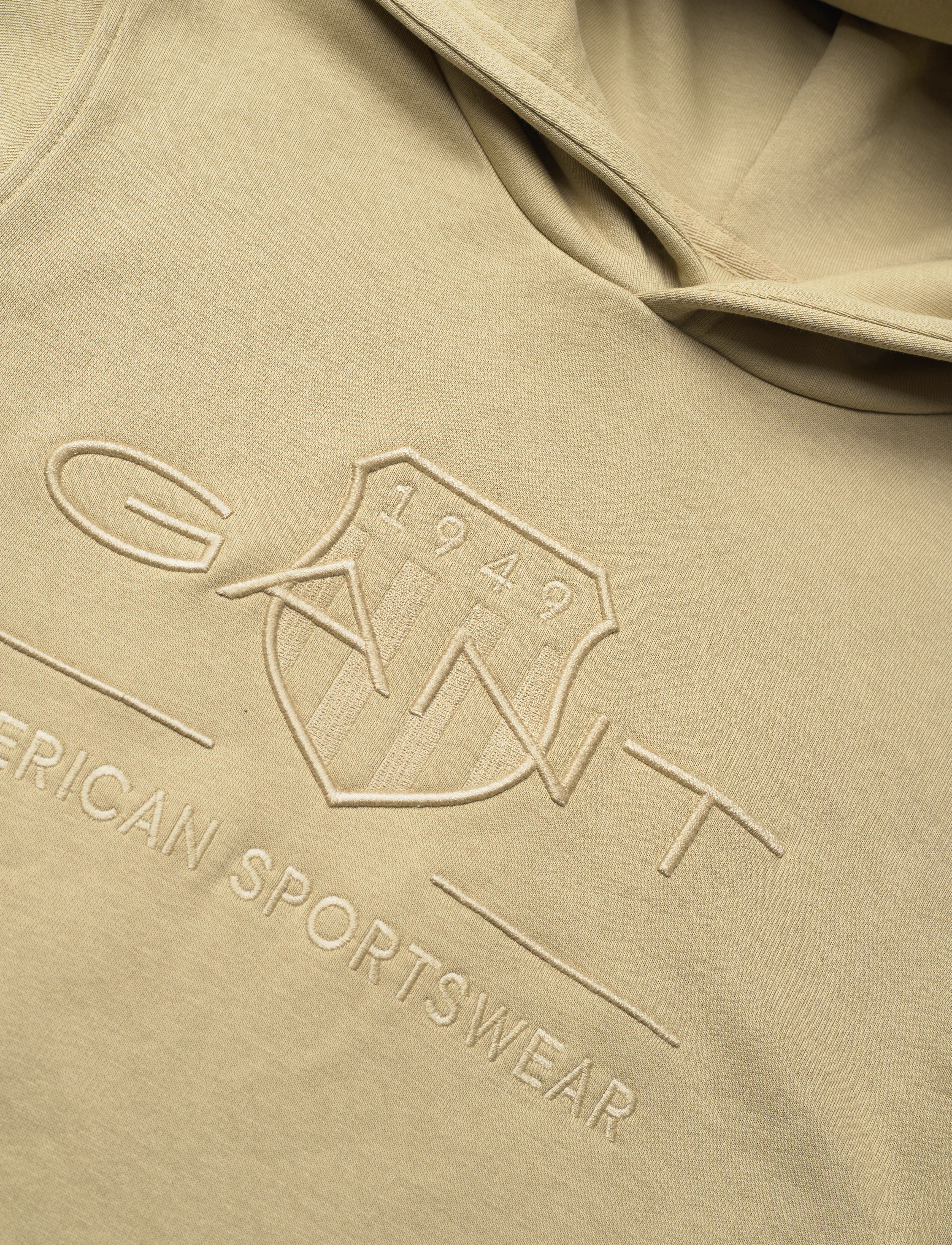 GANT - TONAL SHIELD HOODIE - beige green - 2