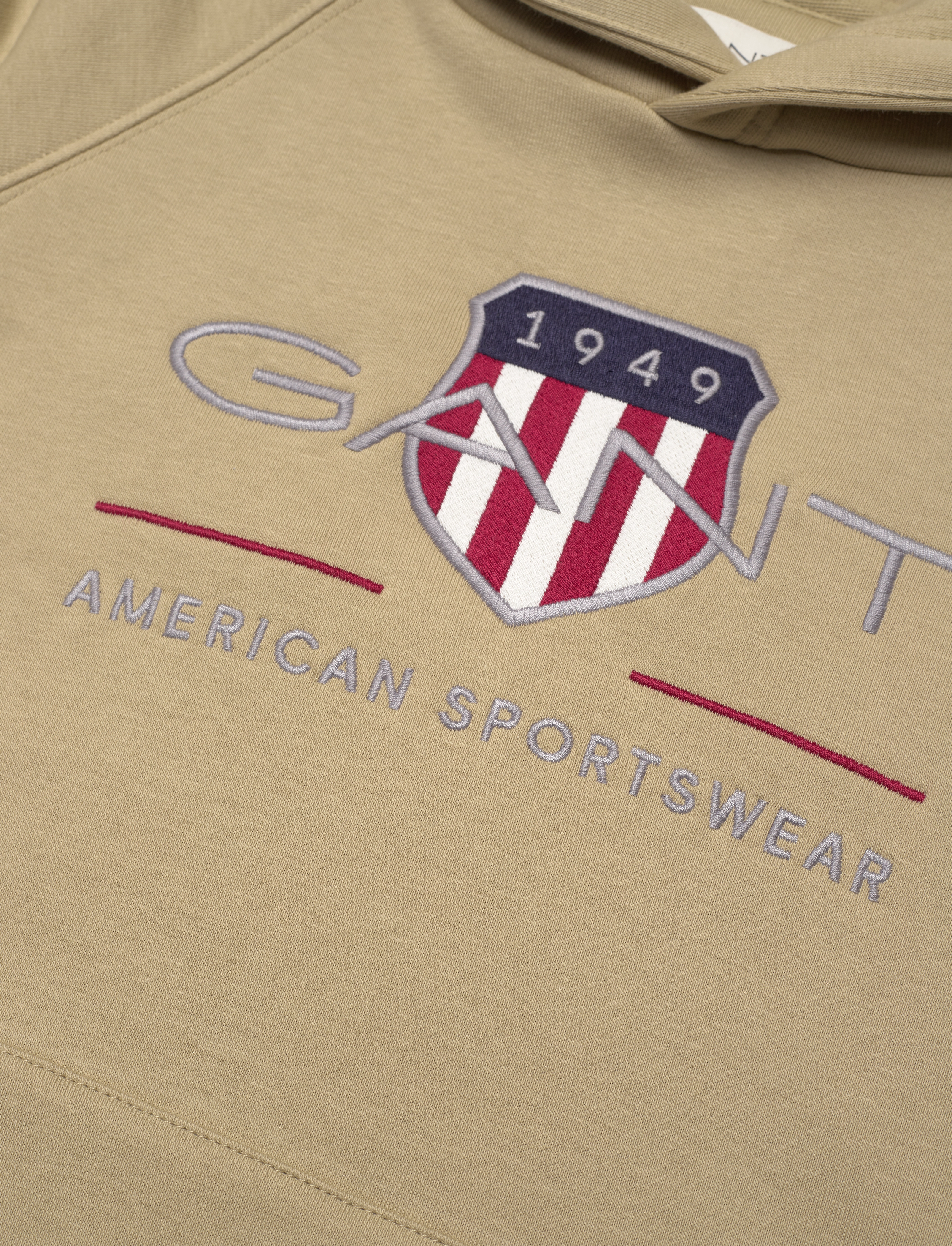 Gant - ARCHIVE SHIELD HOODIE - hættetrøjer - beige green - 2