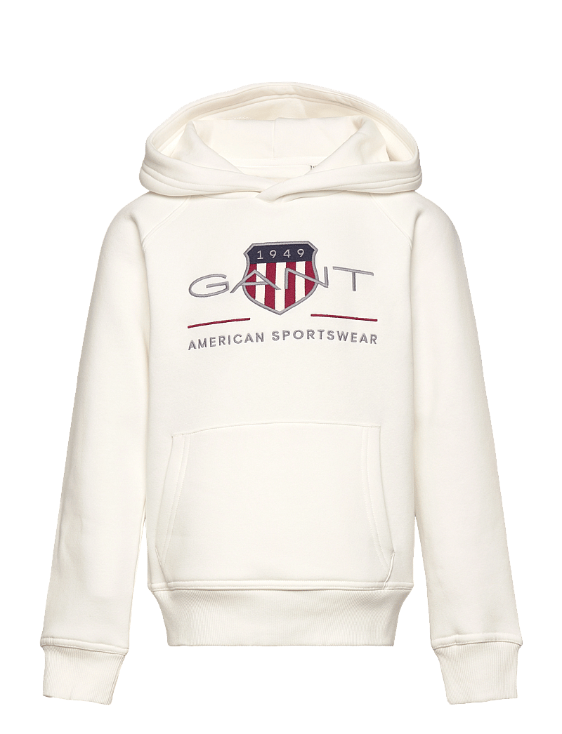 Gant - ARCHIVE SHIELD HOODIE - kapuzenpullover - eggshell - 0