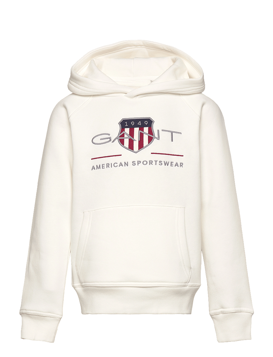 Gant - ARCHIVE SHIELD HOODIE - hættetrøjer - eggshell - 0