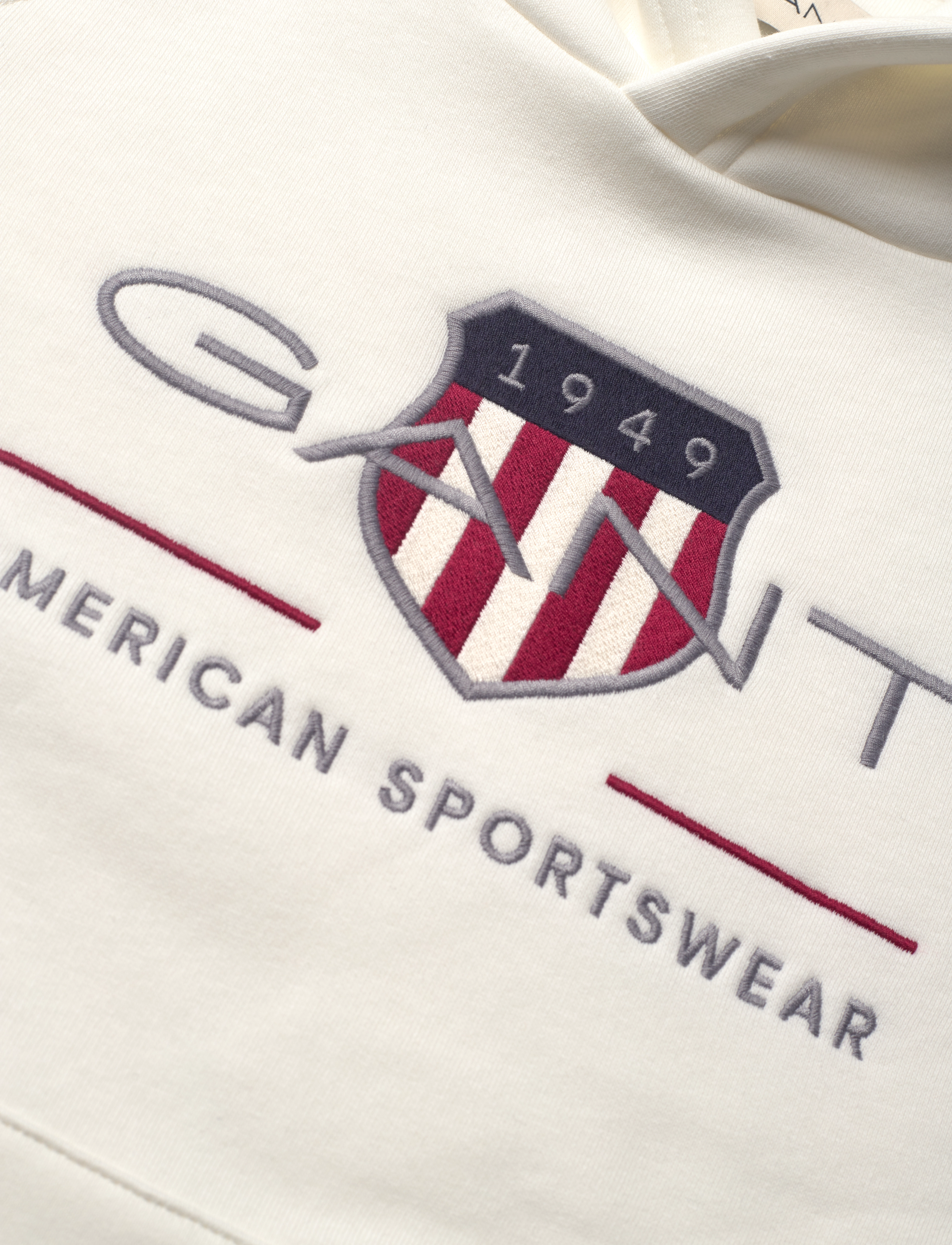 Gant - ARCHIVE SHIELD HOODIE - hættetrøjer - eggshell - 2