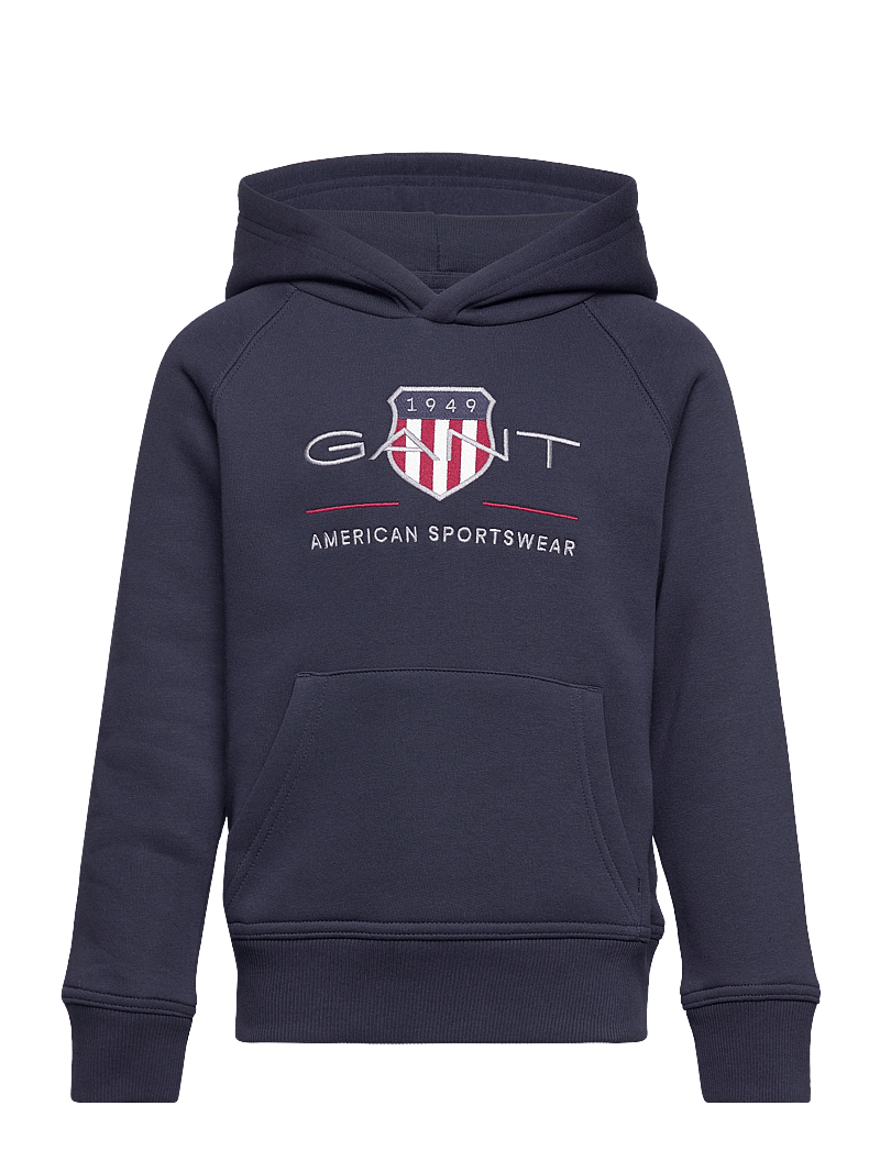 GANT - ARCHIVE SHIELD HOODIE - kapuzenpullover - evening blue - 1