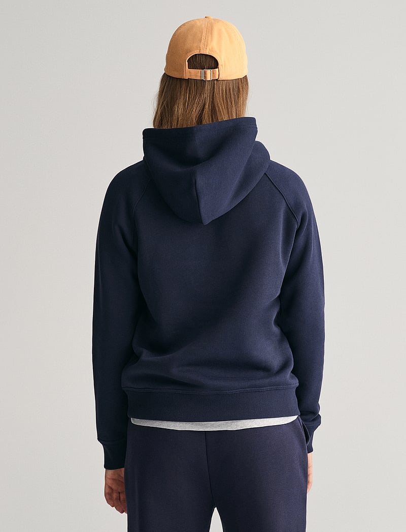 GANT - ARCHIVE SHIELD HOODIE - kapuzenpullover - evening blue - 3