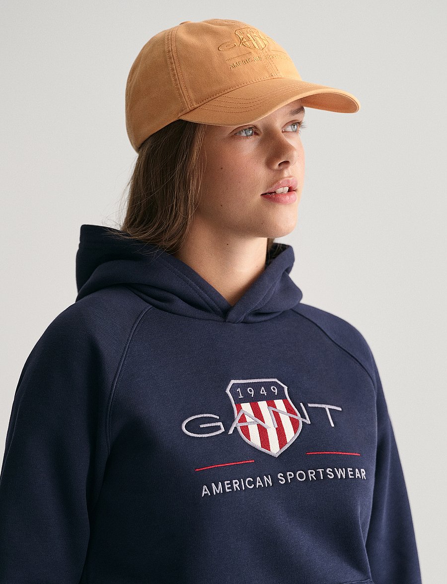 Gant - ARCHIVE SHIELD HOODIE - kapuzenpullover - evening blue - 4