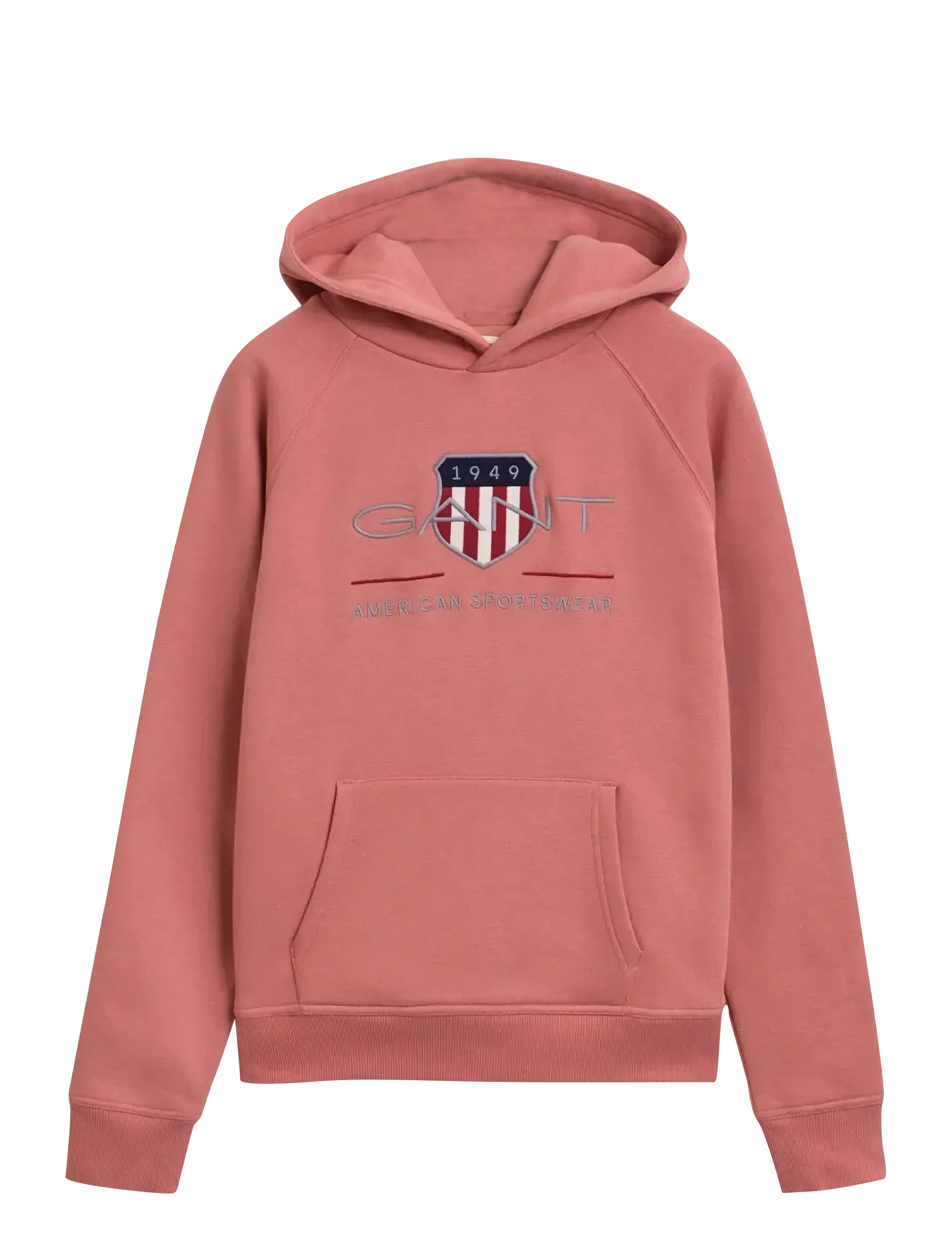 ARCHIVE SHIELD HOODIE - FADED BRICK