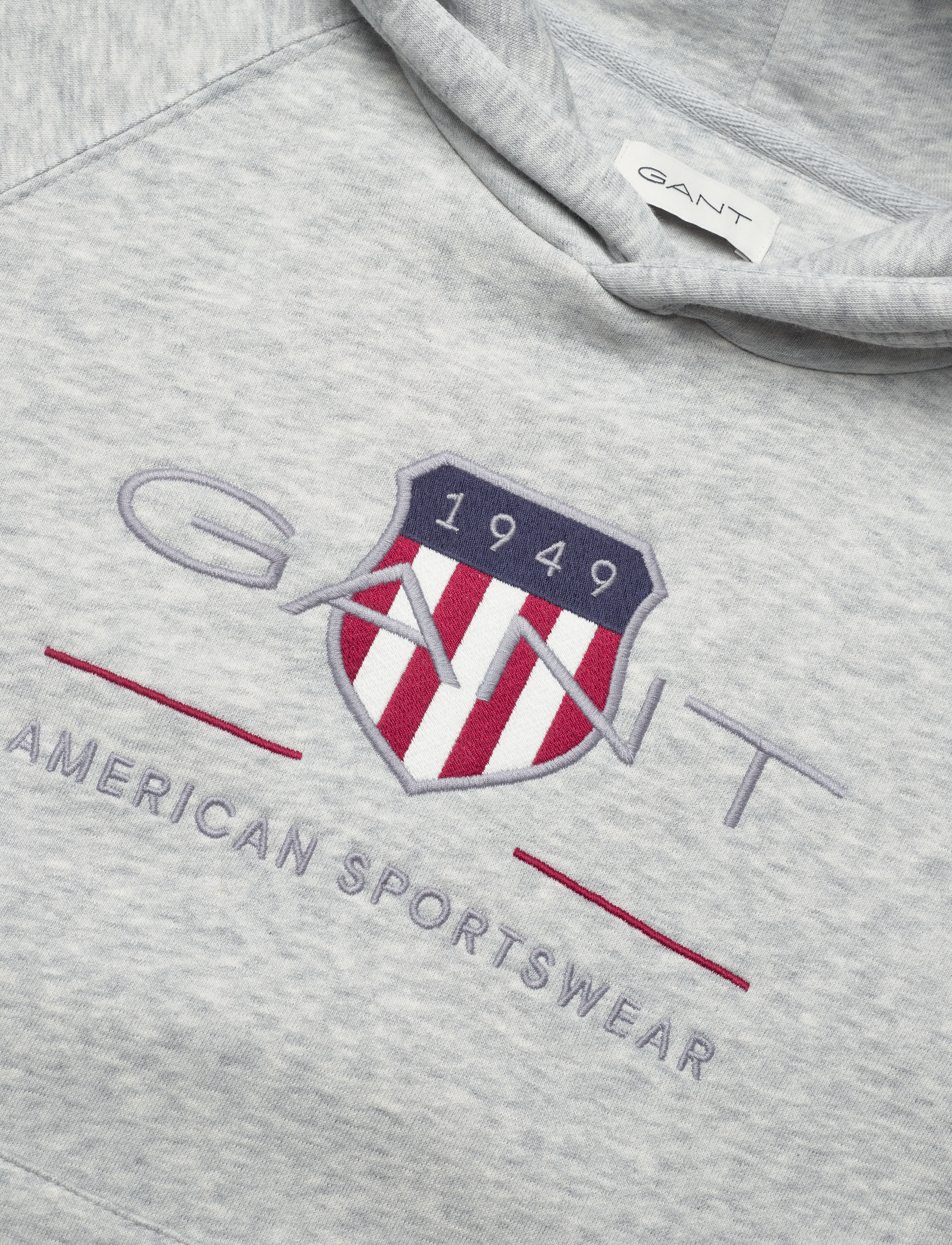 Gant - ARCHIVE SHIELD HOODIE - kapuzenpullover - light grey melange - 2
