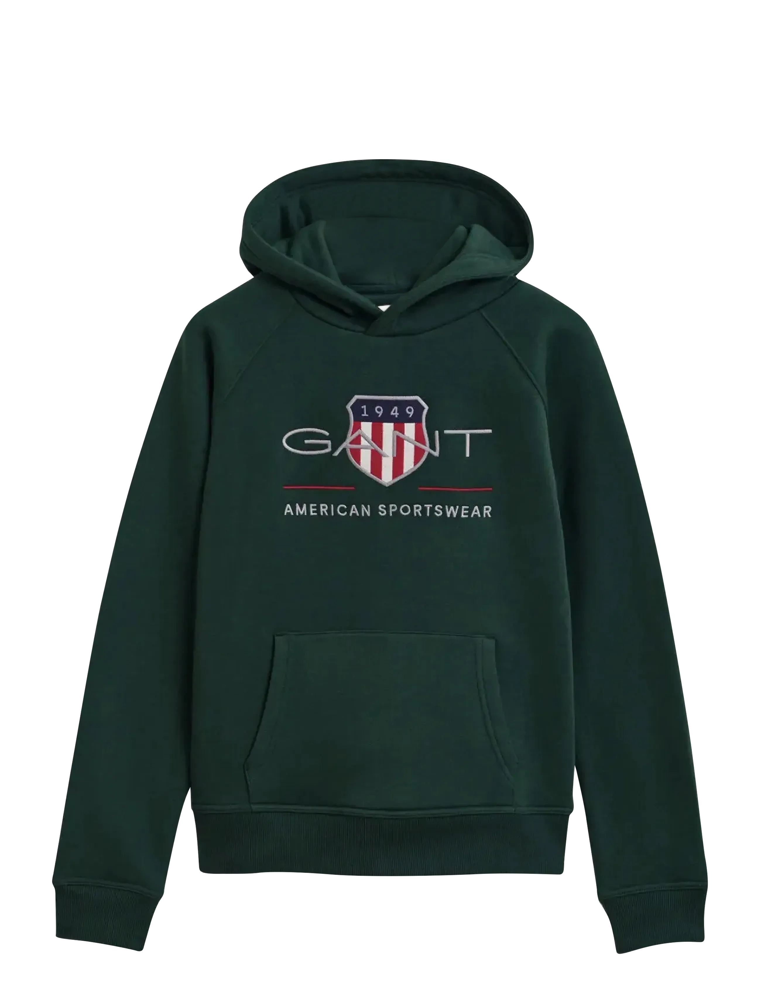ARCHIVE SHIELD HOODIE - TARTAN GREEN