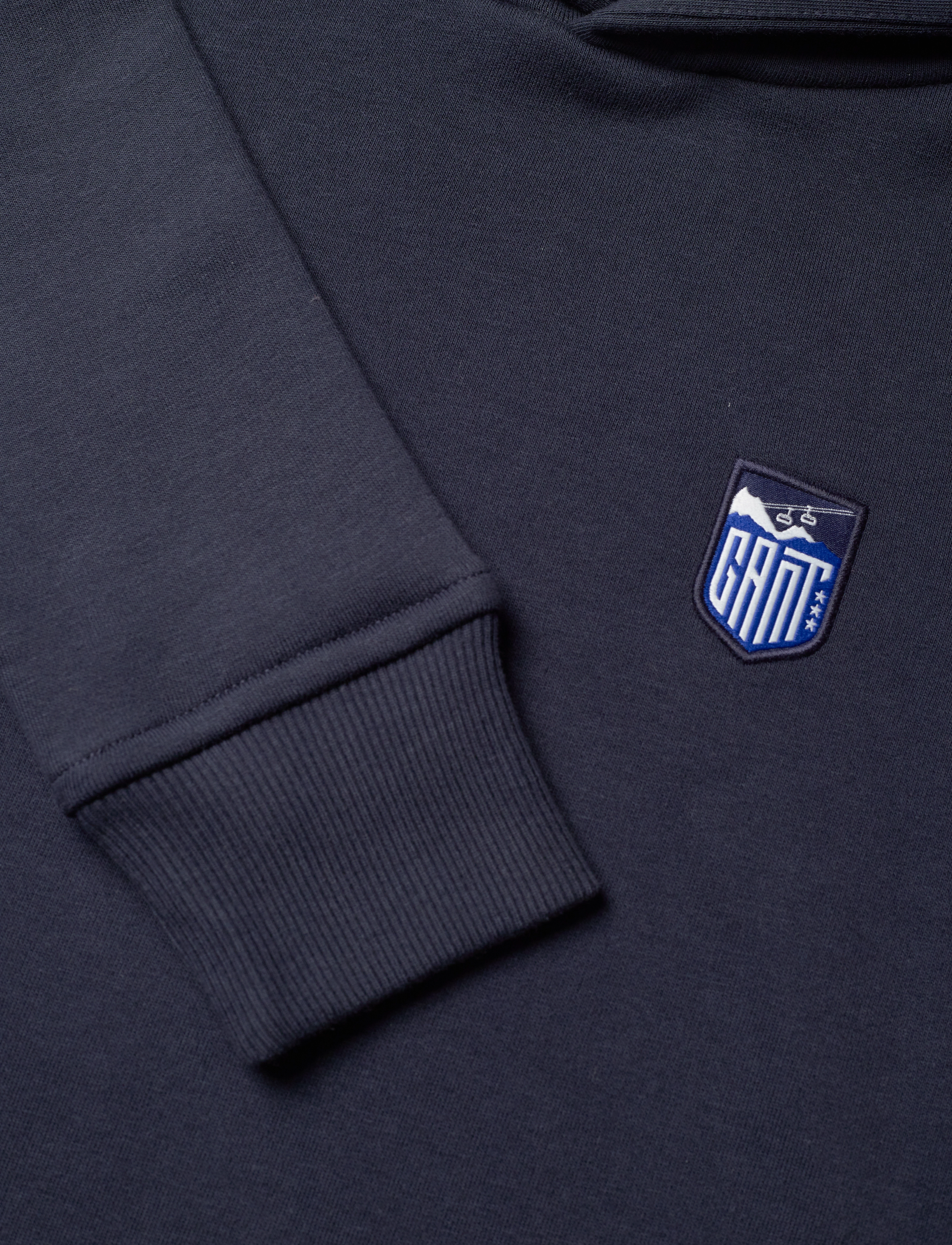 GANT - ALPINE BADGE HOODIE - evening blue - 2
