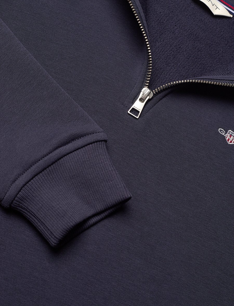 Gant - SHIELD HALF ZIP SWEATSHIRT - sweatshirts - evening blue - 2