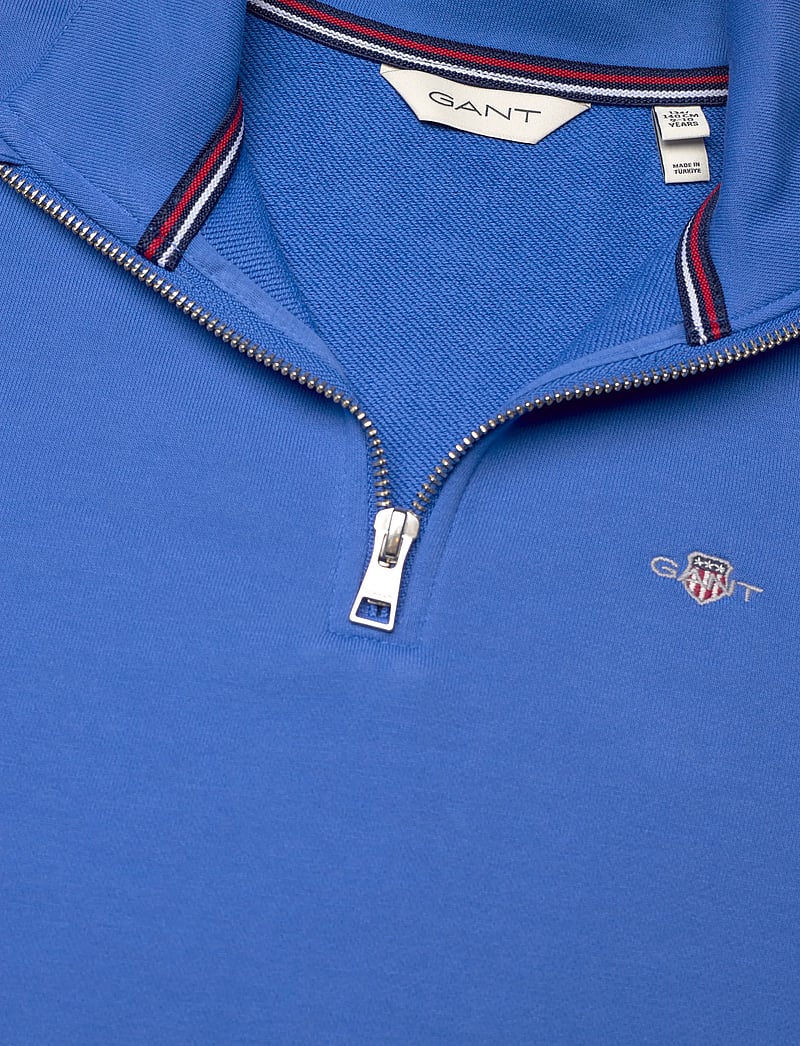 GANT - SHIELD HALF ZIP SWEATSHIRT - sweatshirts - greece blue - 2