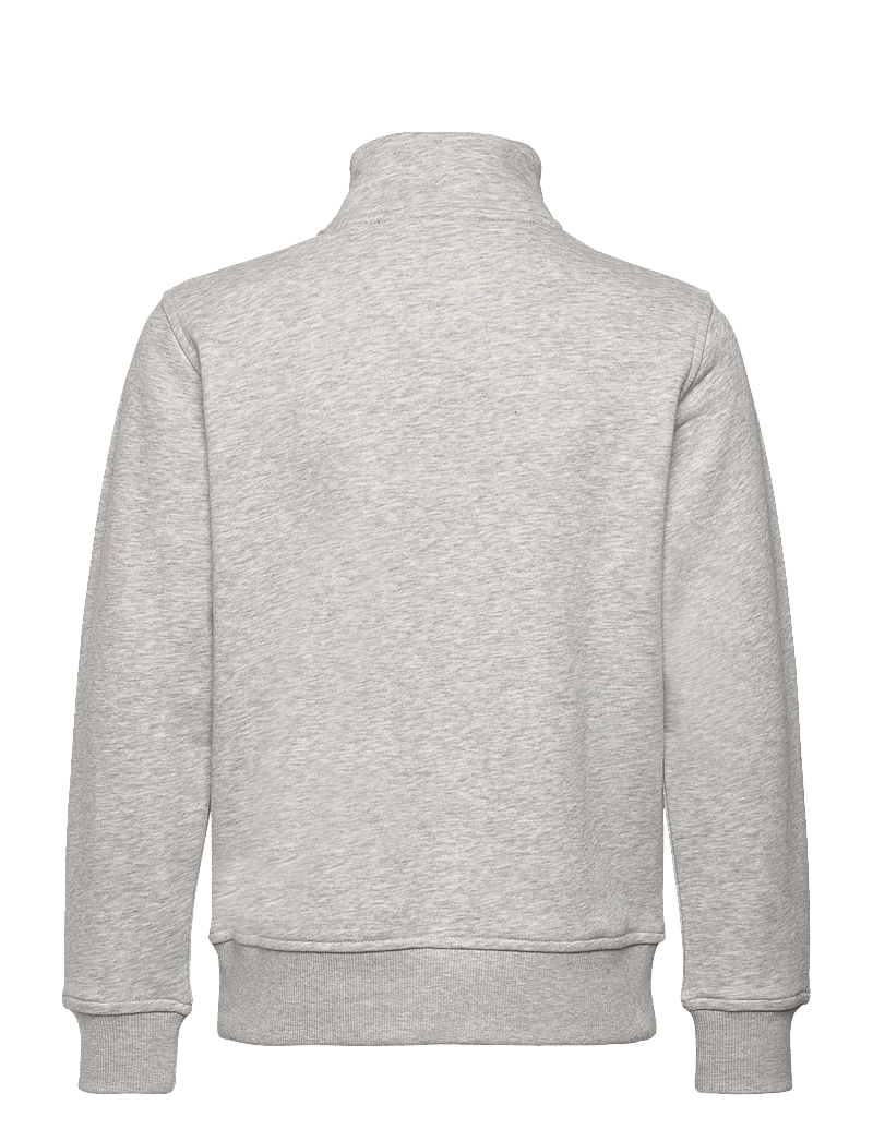 GANT - SHIELD HALF ZIP SWEATSHIRT - sweatshirts - light grey melange - 1