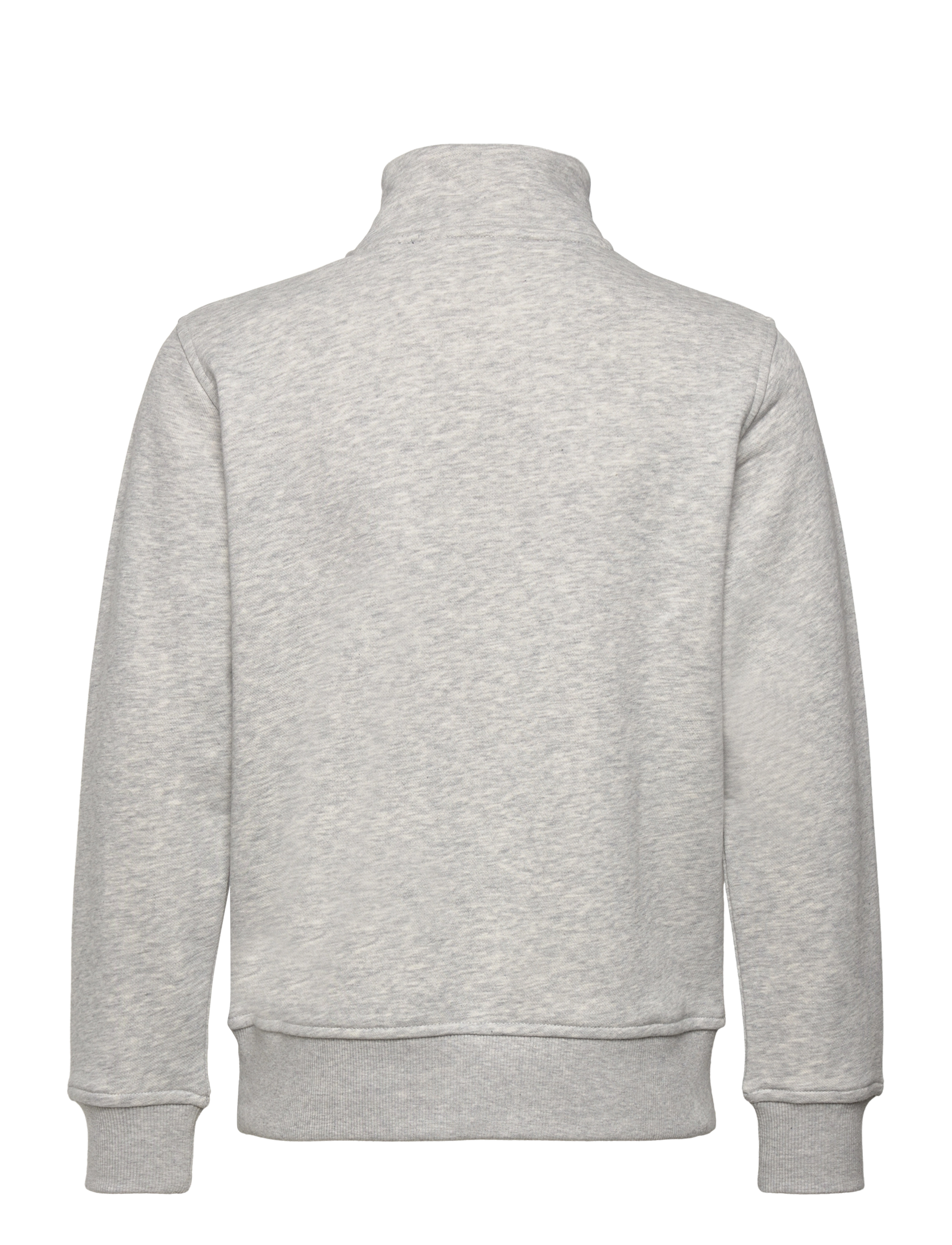 Gant - SHIELD HALF ZIP SWEATSHIRT - sweatshirts - light grey melange - 1