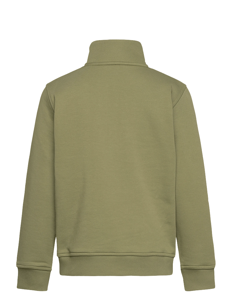 Gant - SHIELD HALF ZIP SWEATSHIRT - sweatshirts - washed olive - 1