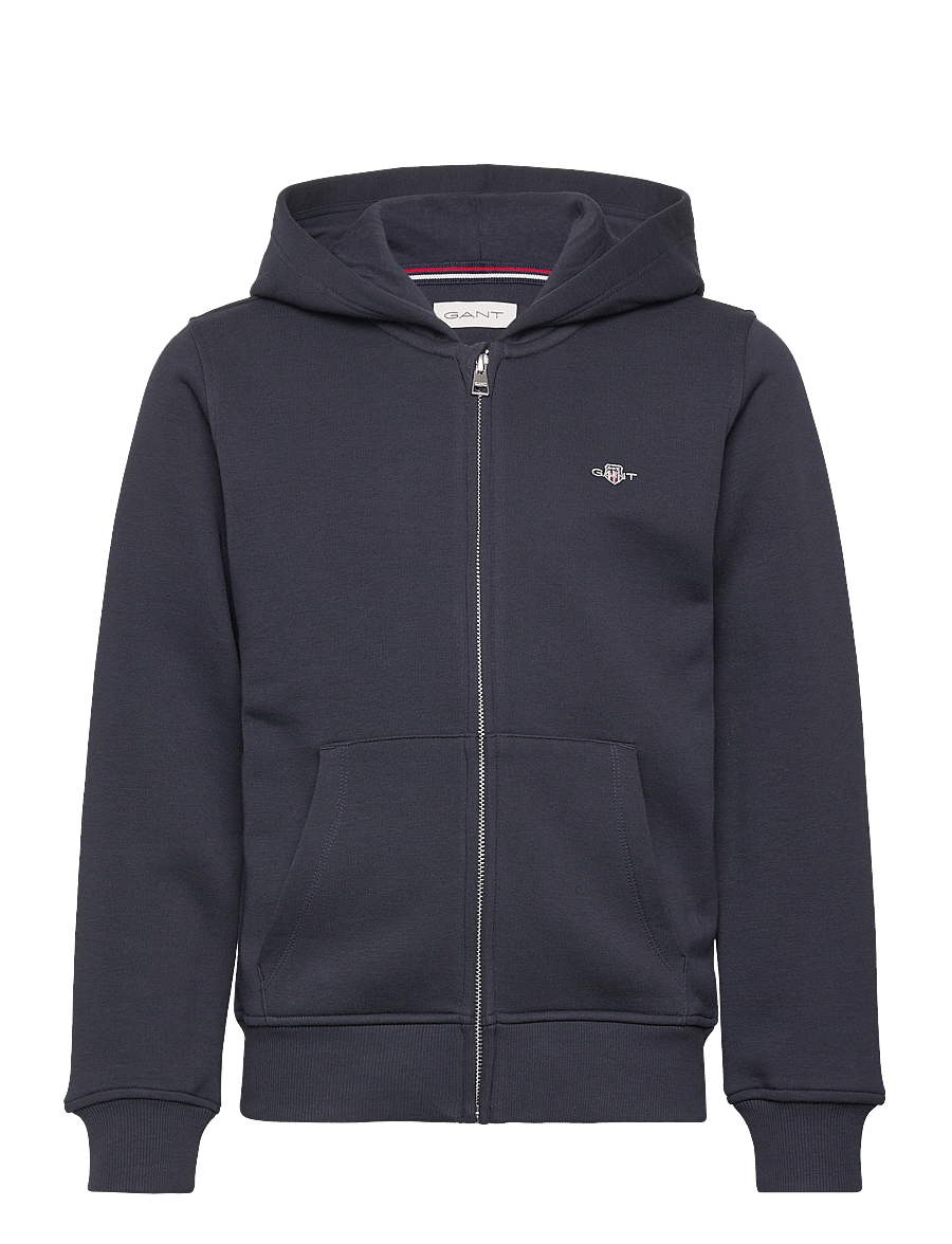 Gant - SHIELD ZIP HOODIE - džemperi ar kapuci - evening blue - 0