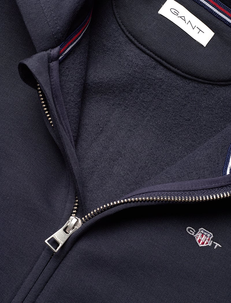 GANT - SHIELD ZIP HOODIE - huvtröjor - evening blue - 2