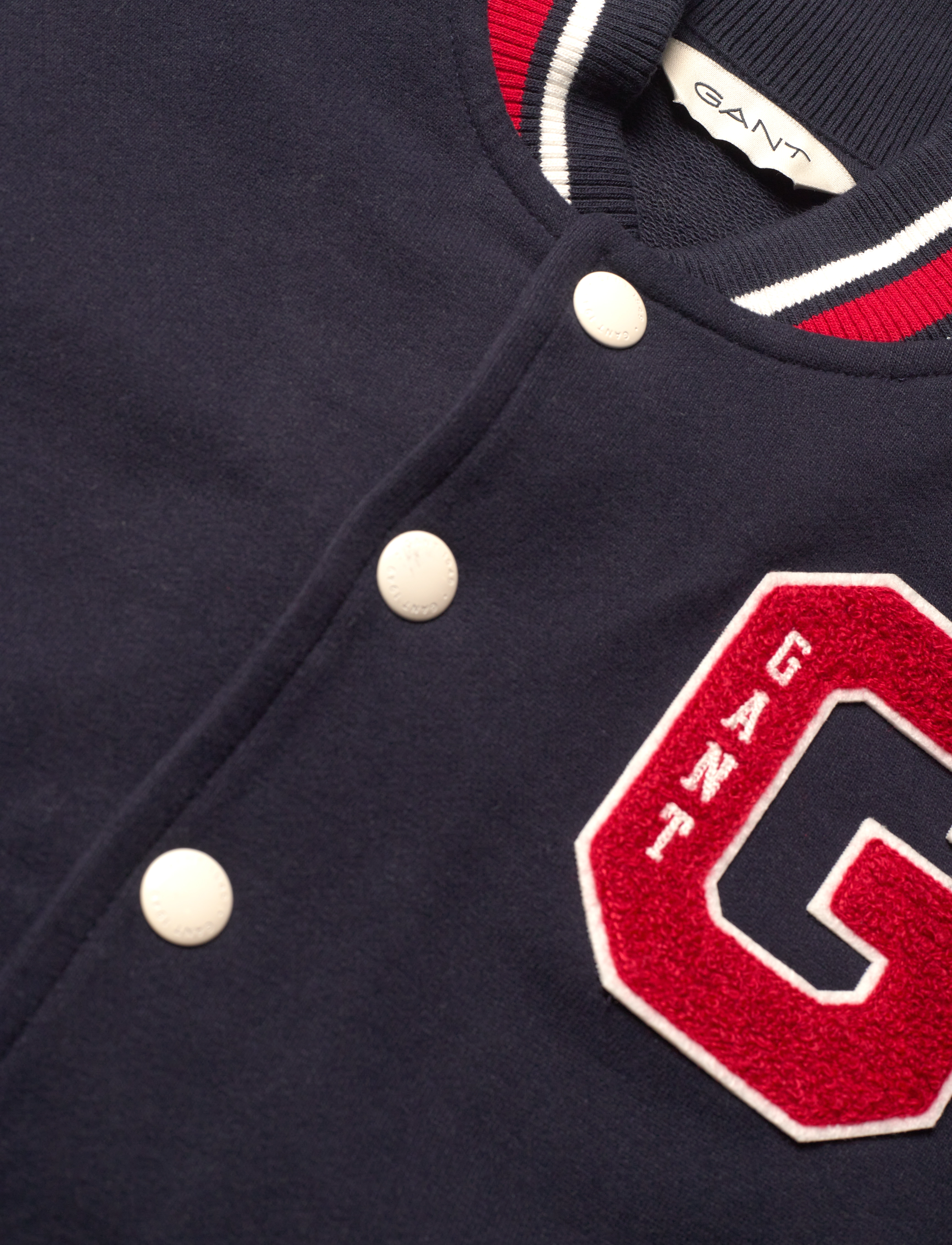 Gant - GANT VARSITY SWEAT JACKET - forårsjakker - evening blue - 2