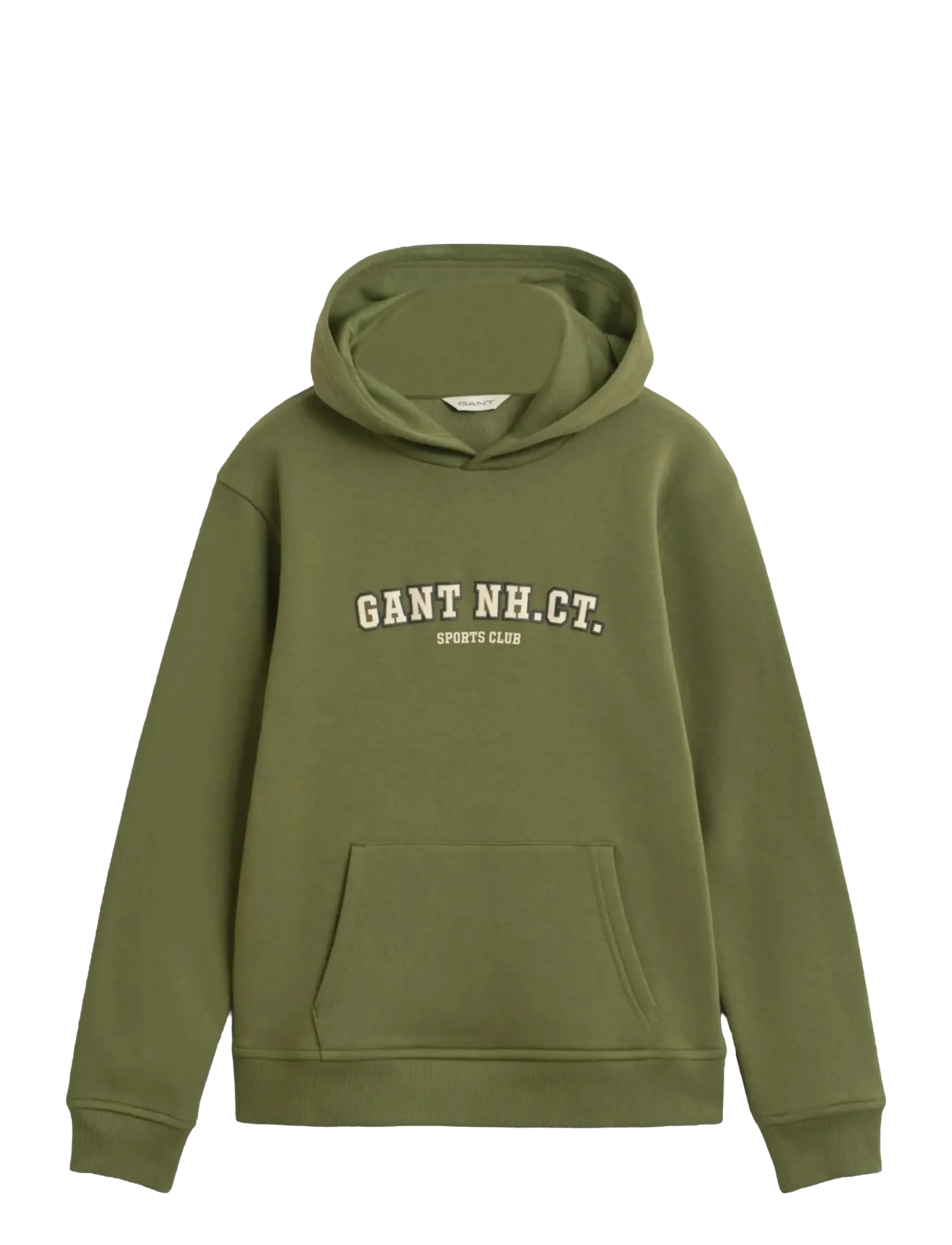 Gant GRAPHIC SWEATSHIRT HOODIE - Kooliriided - WASHED OLIVE / green