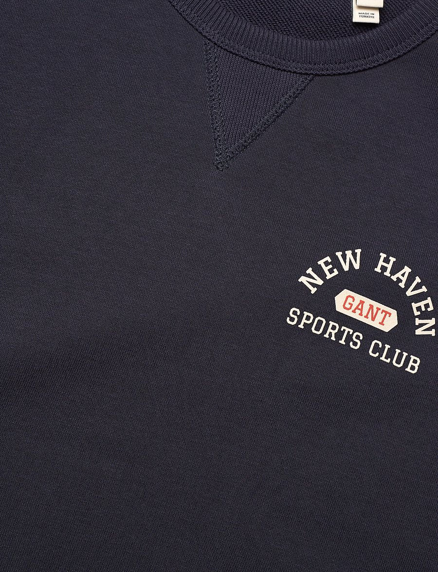 Gant - GRAPHIC C-NECK SWEAT - sweatshirts - evening blue - 2