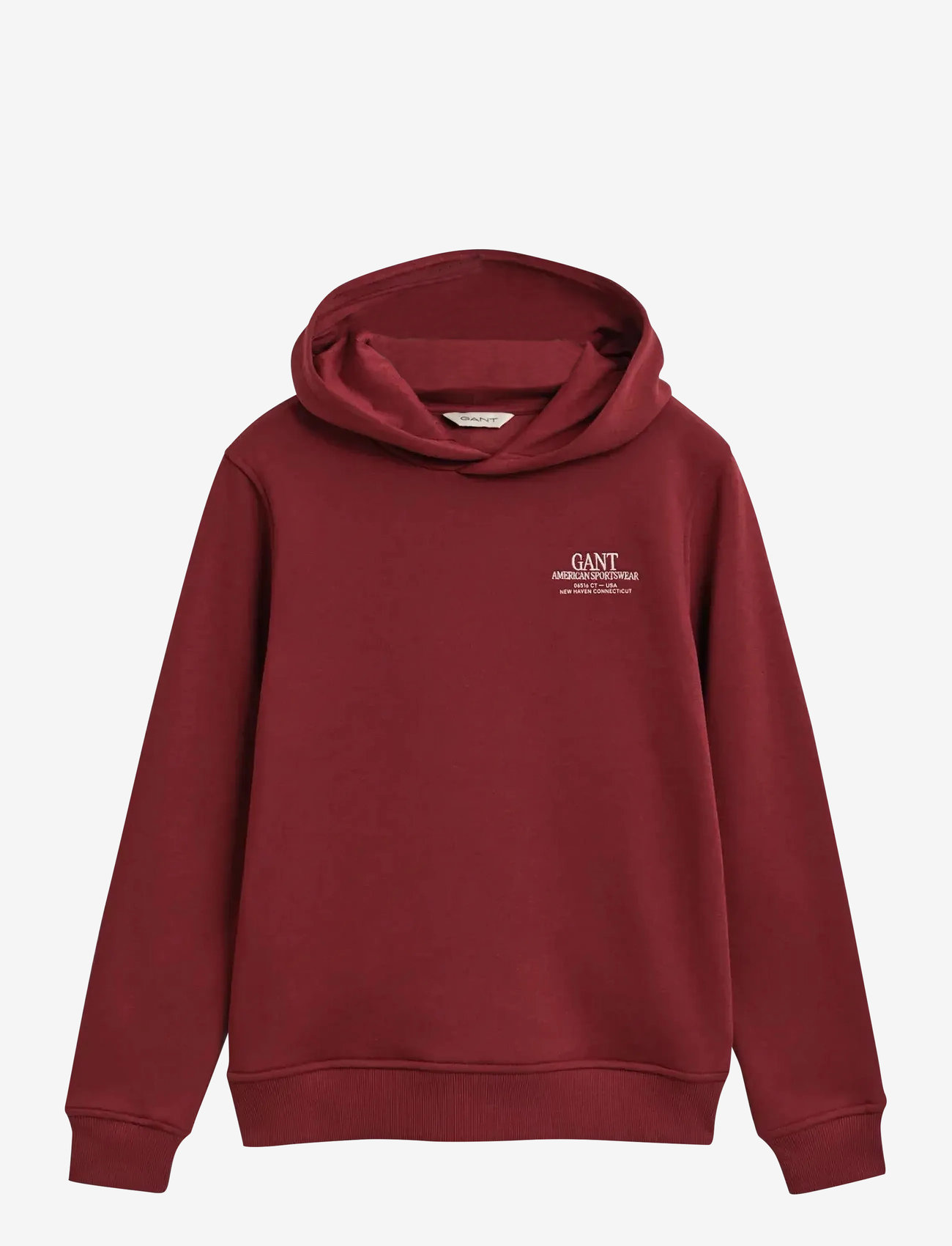 GANT - GRAPHIC HOODIE - džemperi ar kapuci - plumped red - 0