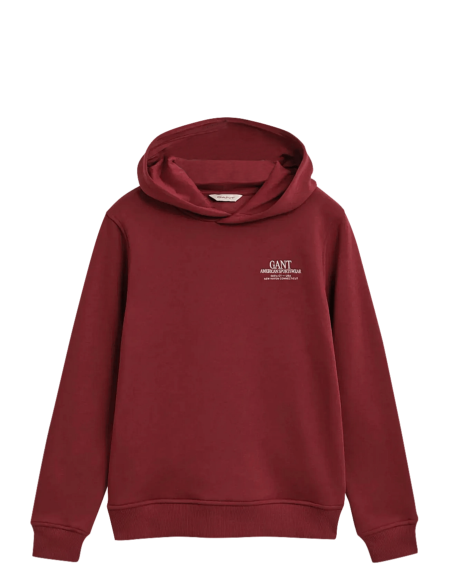 Gant - GRAPHIC HOODIE - džemperiai su gobtuvu - plumped red - 0
