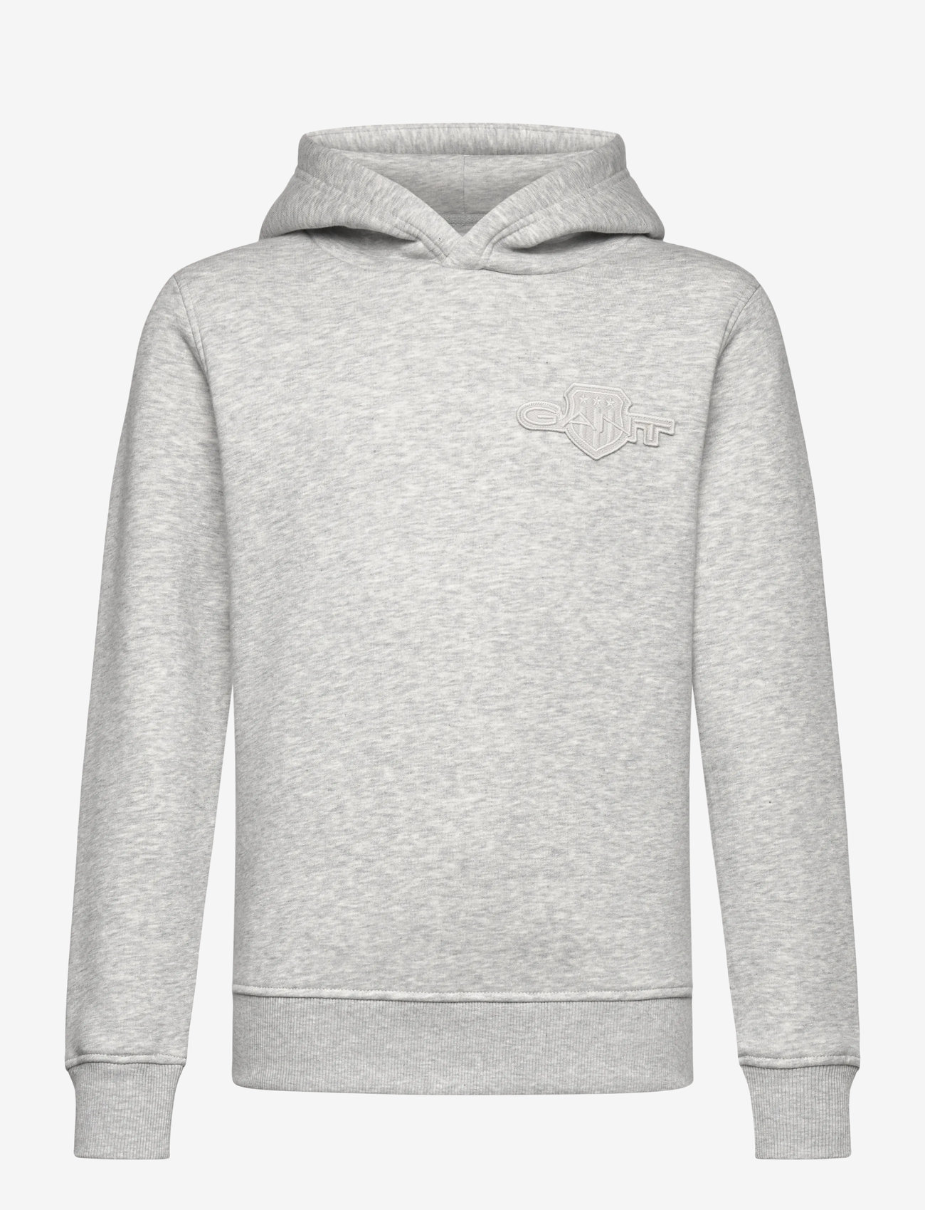 GANT - TONAL AS HOODIE - kapuzenpullover - light grey melange - 0