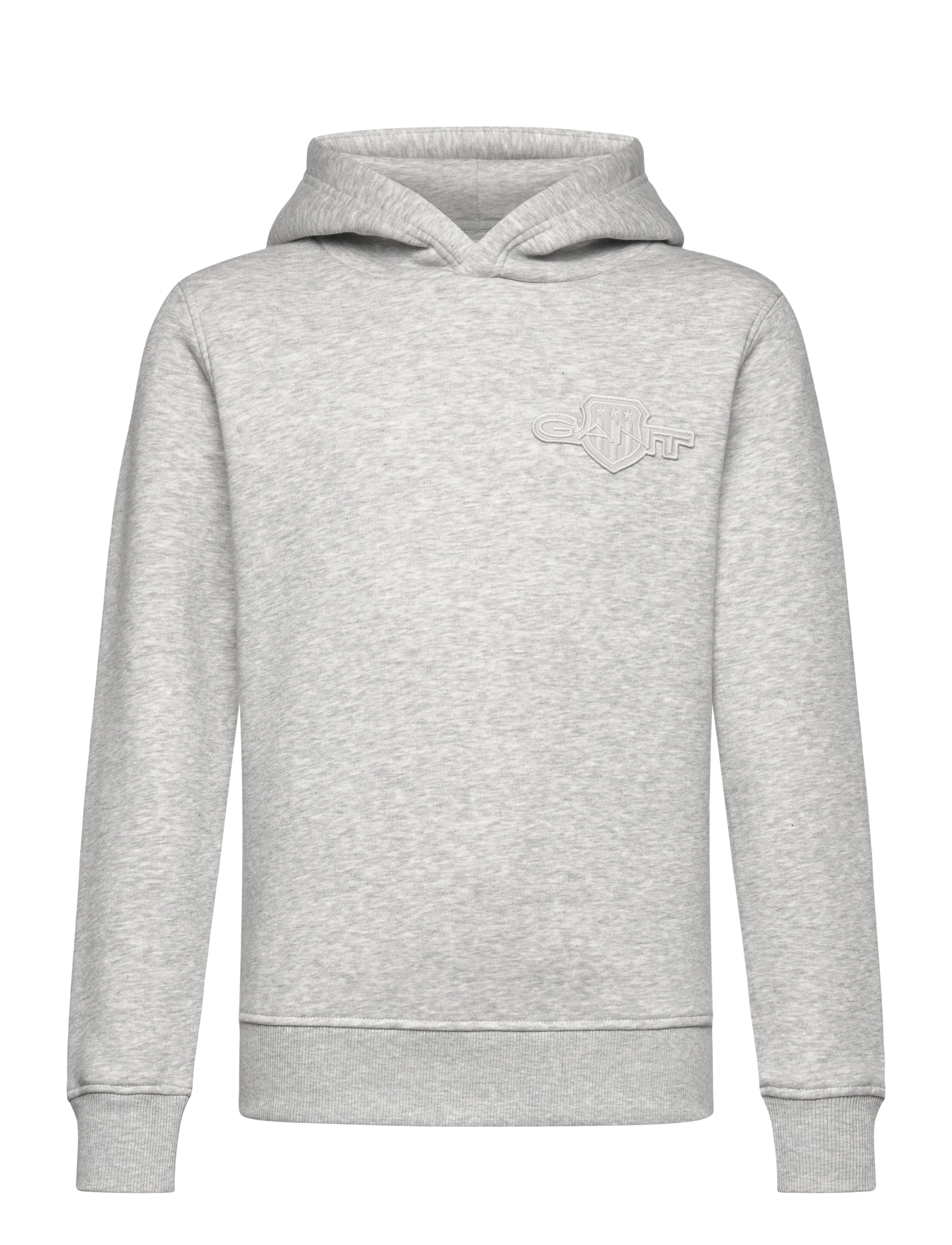 TONAL AS HOODIE - LIGHT GREY MELANGE