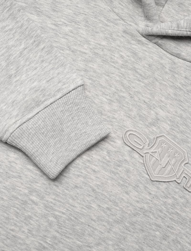 GANT - TONAL AS HOODIE - kapuzenpullover - light grey melange - 2