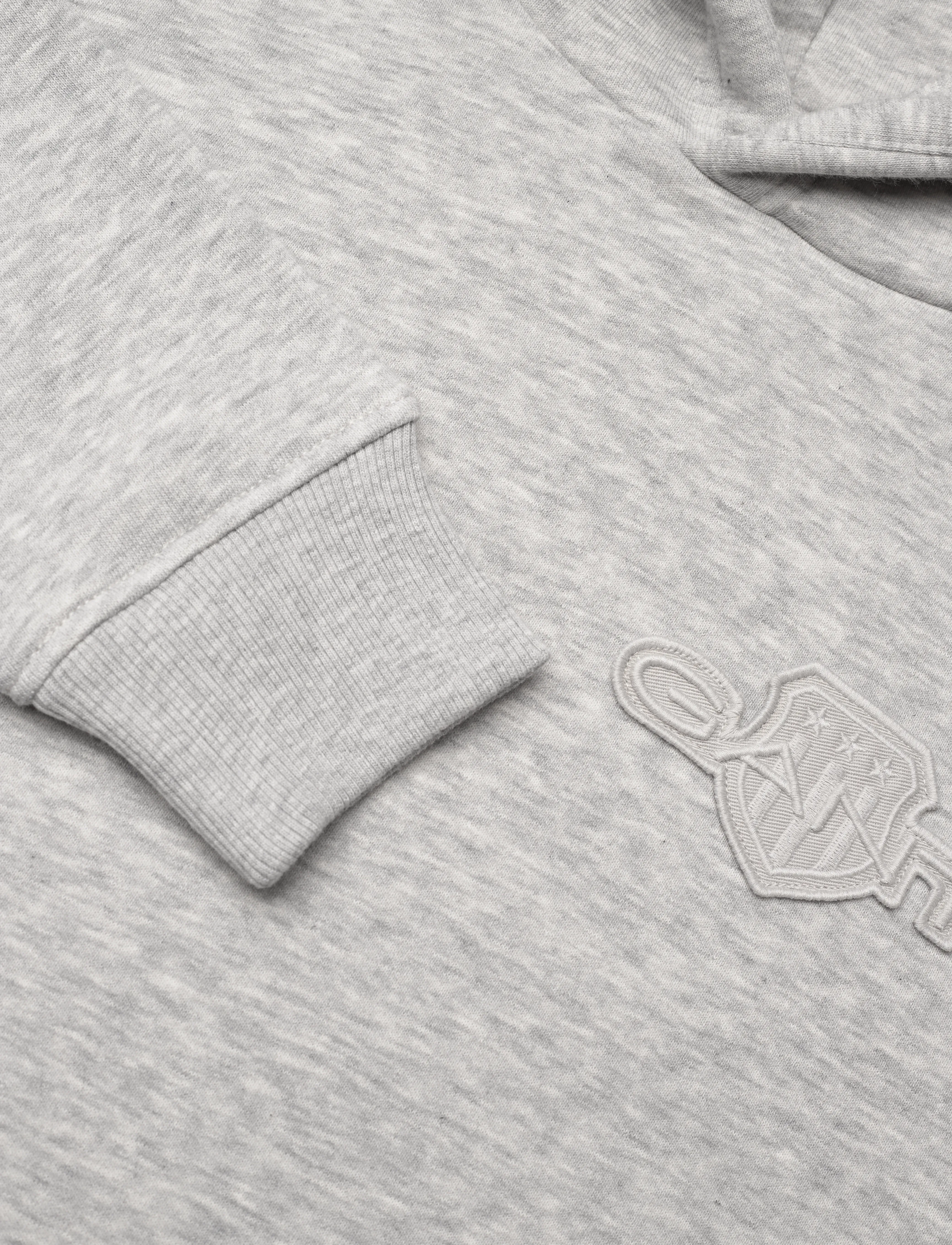 GANT - TONAL AS HOODIE - light grey melange - 2