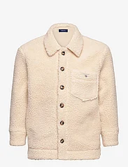 GANT - D1. SHERPA FLEECE OVERSHIRT - cream - 0