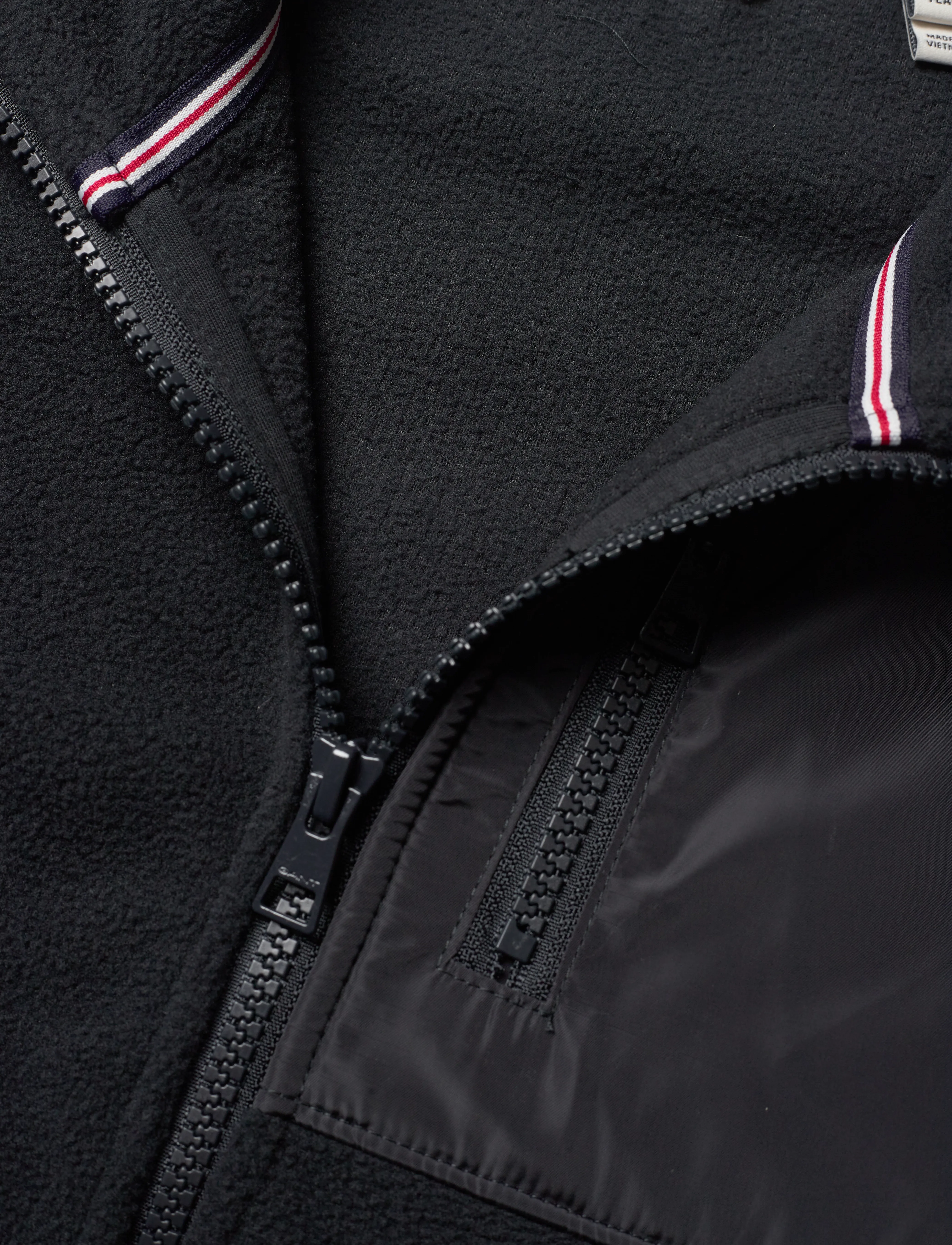 GANT - SHIELD FLEECE JACKET - black - 2