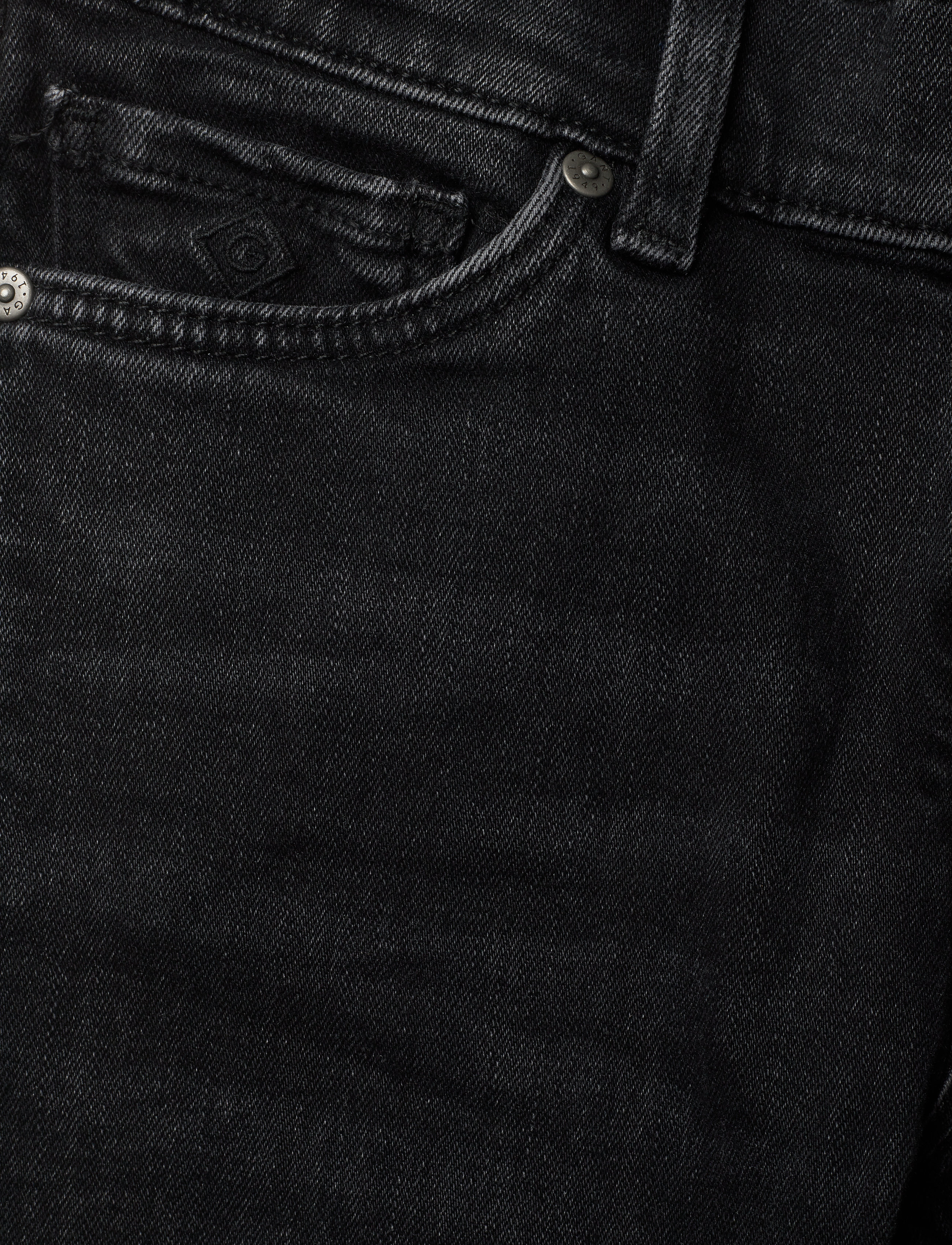 GANT - GANT SLIM JEANS - black raw - 2