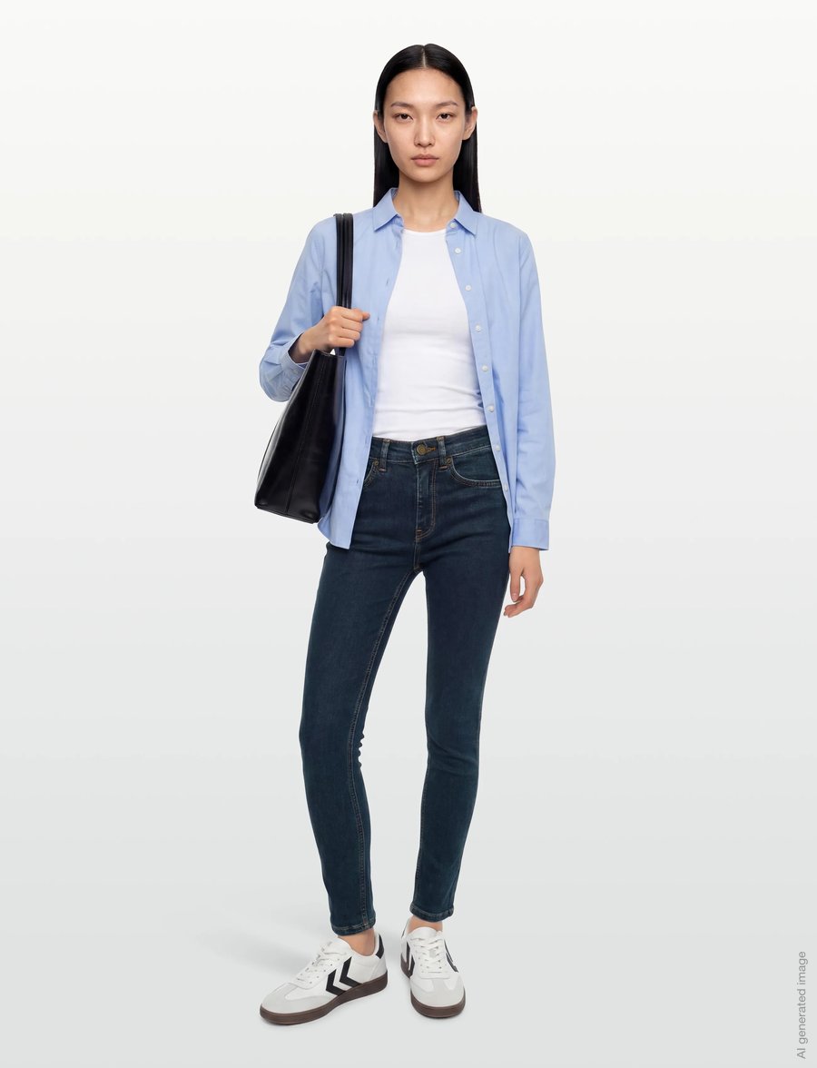 Gant - SLIM JEANS - skinny jeans - dark blue - 0