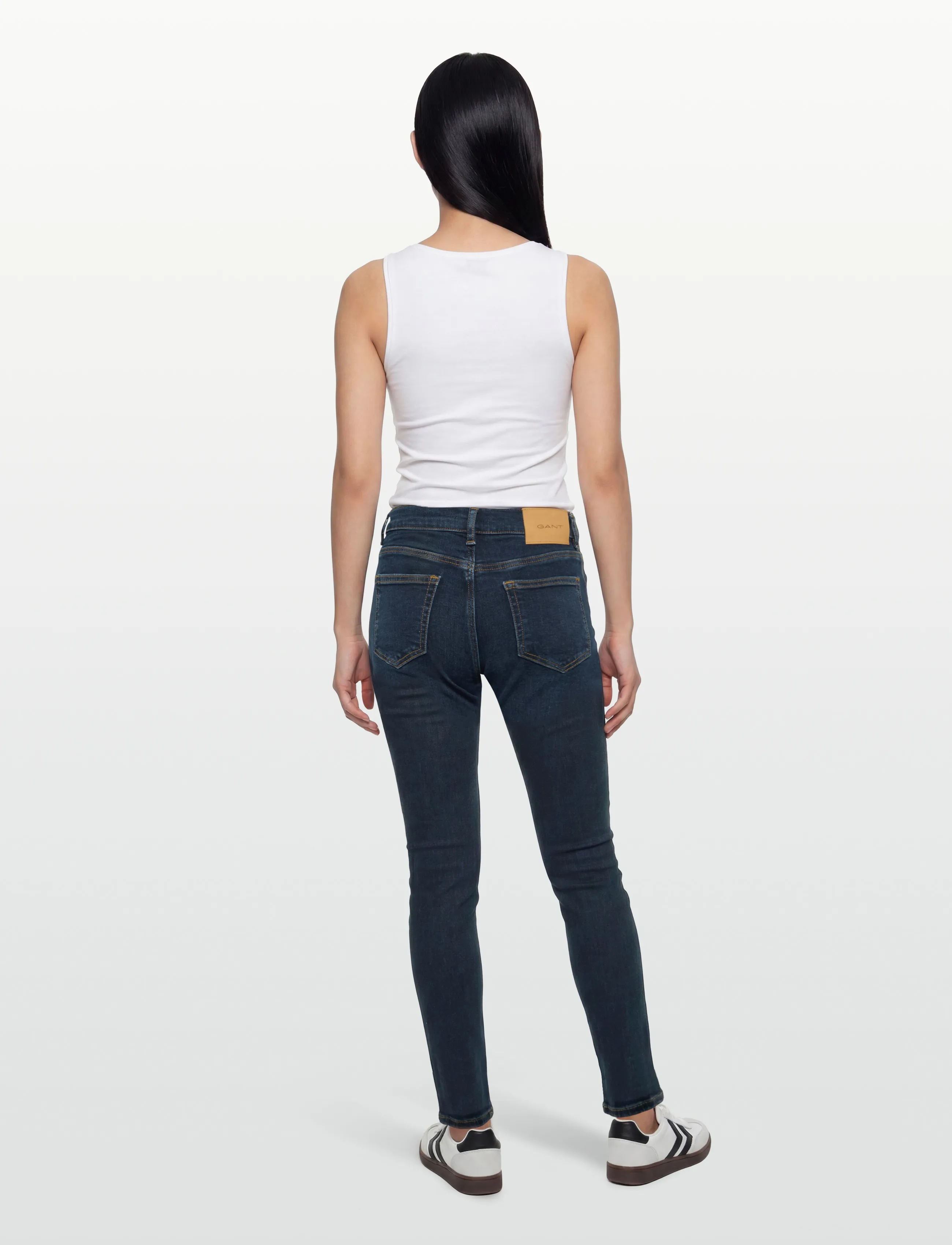 Gant - SLIM JEANS - pillifarkut - dark blue - 4