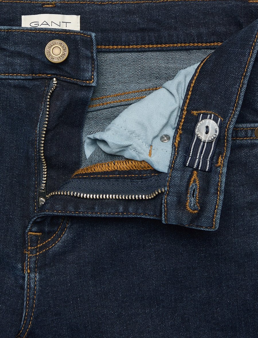 Gant - SLIM JEANS - skinny jeans - dark blue - 3