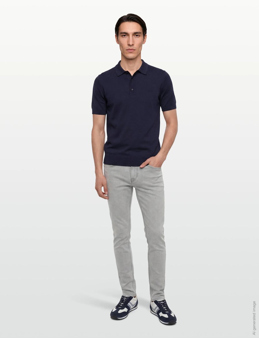 Gant - SLIM JEANS - skinny jeans - grey worn in - 0
