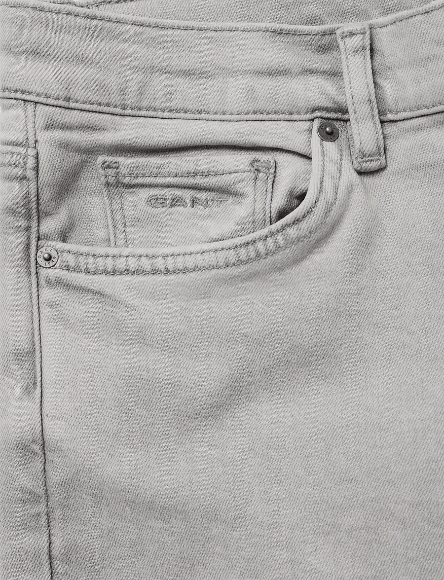 Gant - SLIM JEANS - skinny jeans - grey worn in - 5