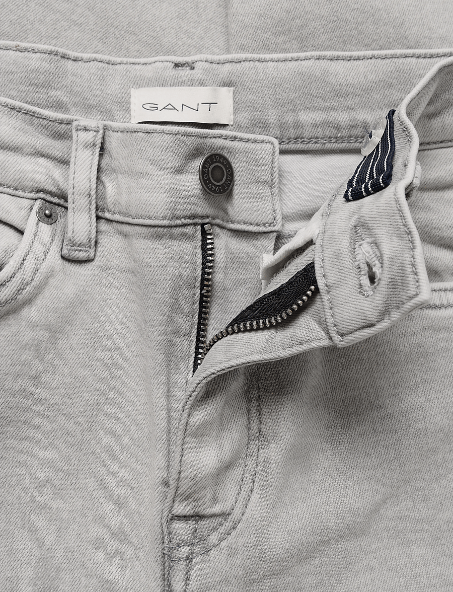 Gant - SLIM JEANS - skinny jeans - grey worn in - 3