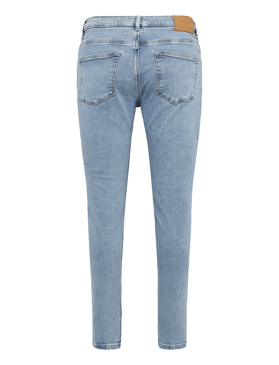 Gant - SLIM JEANS - skinny jeans - light blue - 1