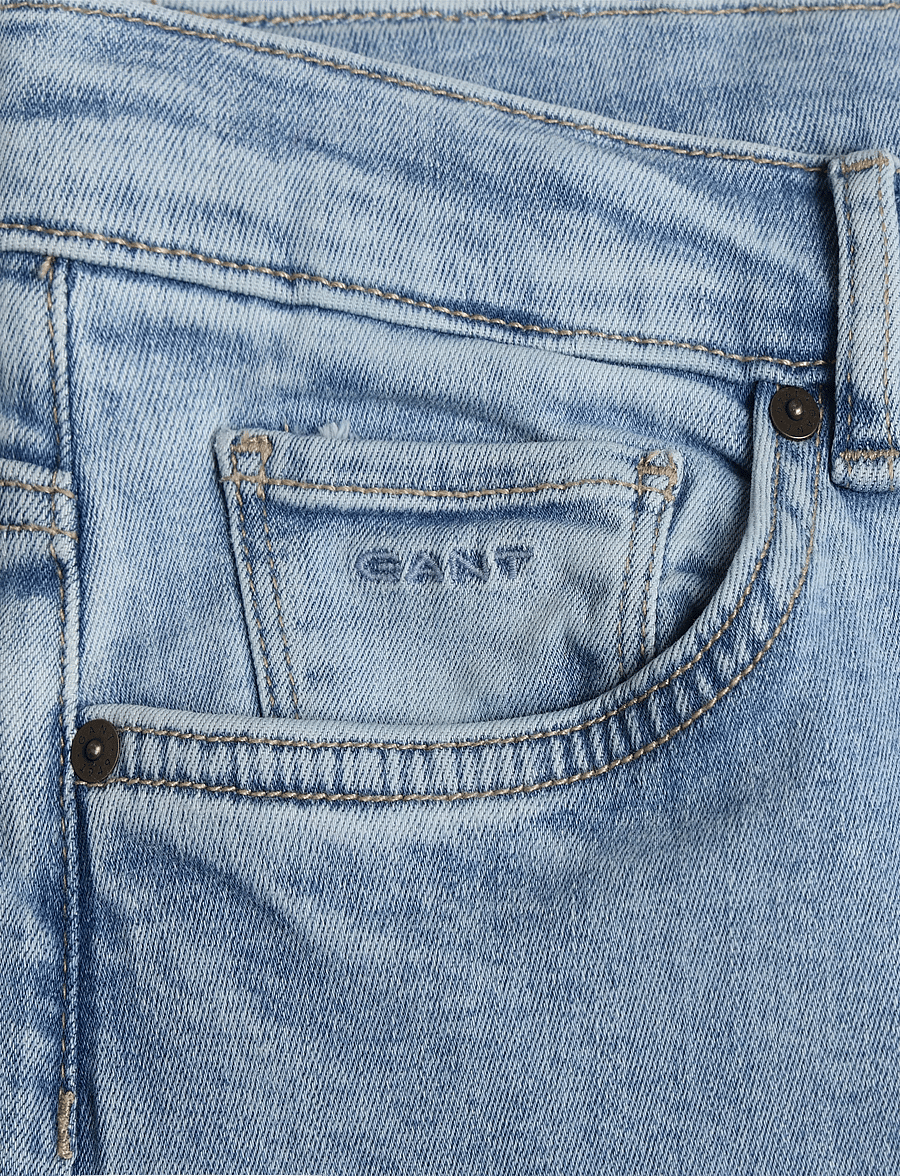 Gant - SLIM JEANS - skinny jeans - light blue - 2