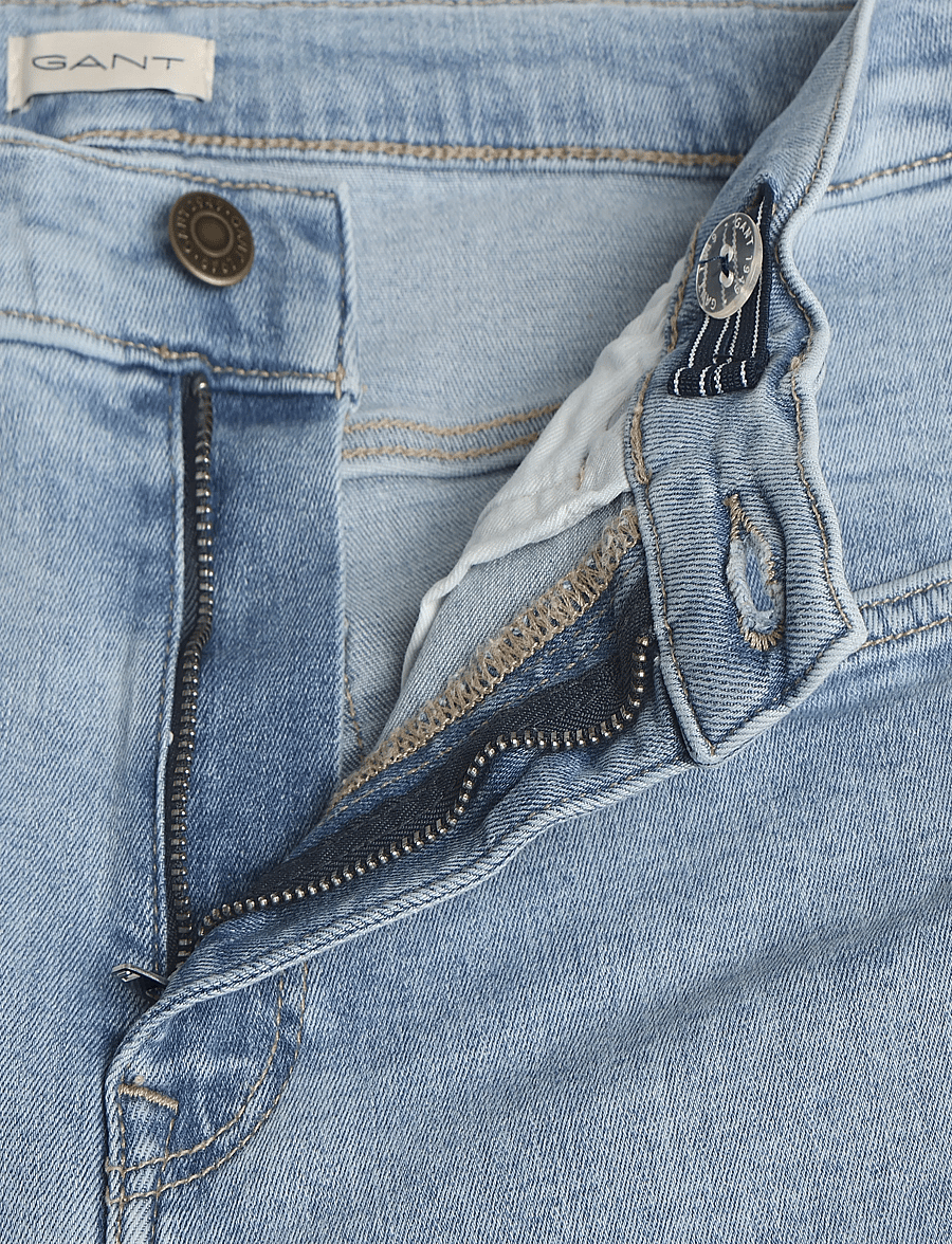 Gant - SLIM JEANS - skinny jeans - light blue - 3